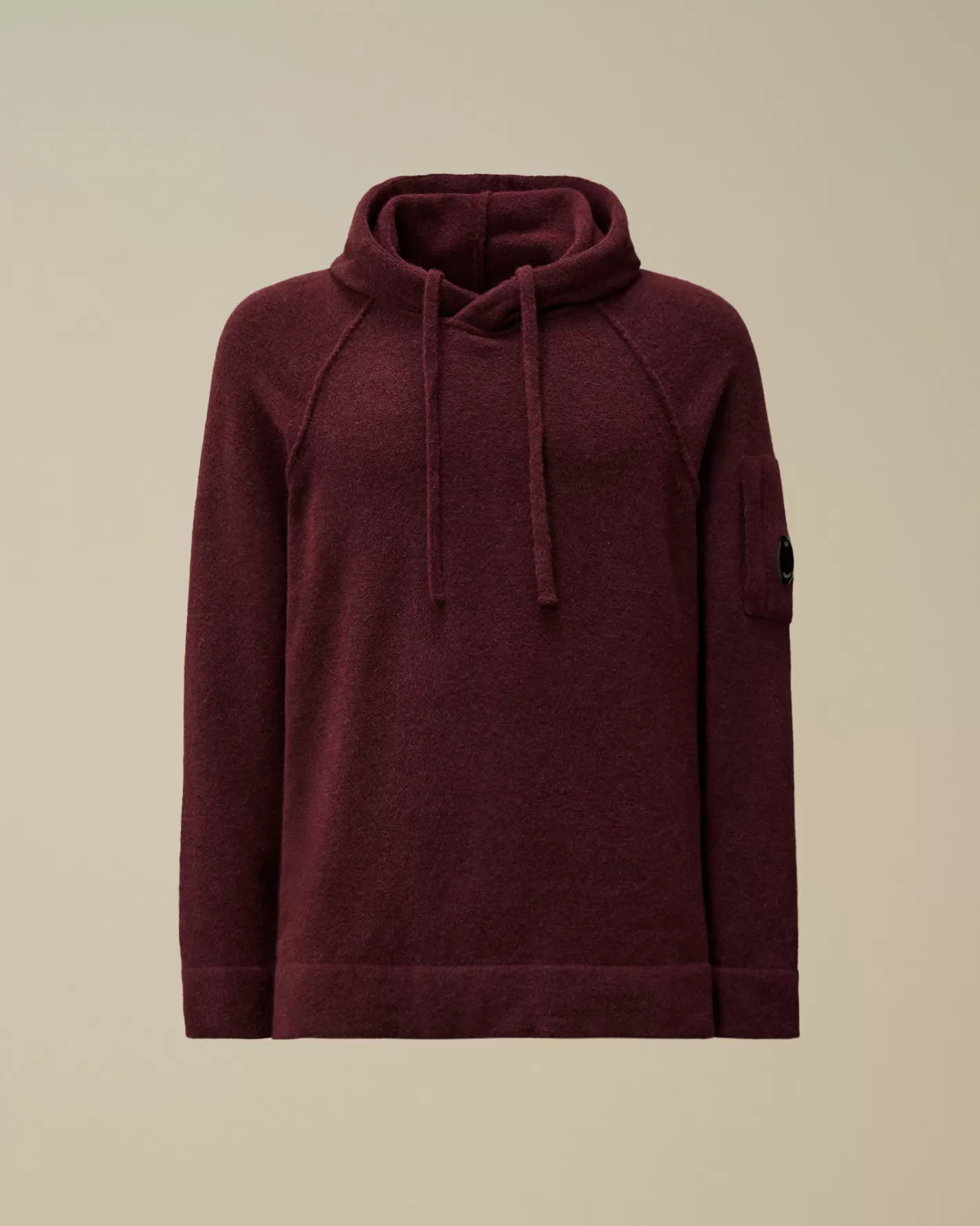 C.P. Company Jumpers^Alpaca Wool Hooded Knit Potent Purple