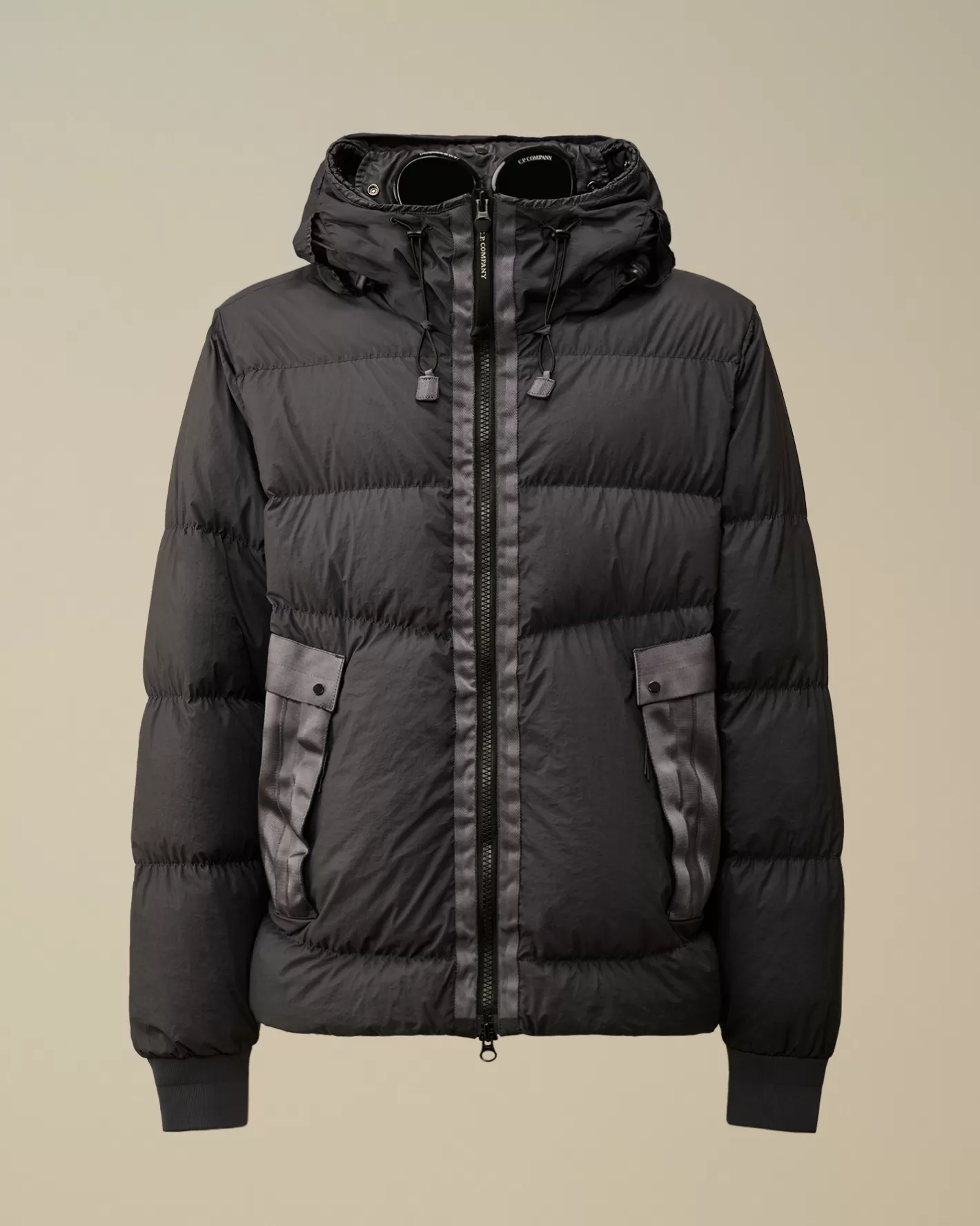 C.P. Company Jacket & Coats^Bi-TM Goggle Down Jacket Black Sand