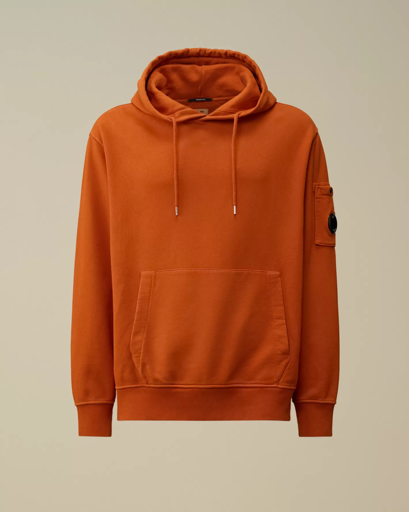 C.P. Company Sweatshirts^Brushed and Emerized Diagonal Fleece Lens Hooded Sweatshirt Bombay Brown