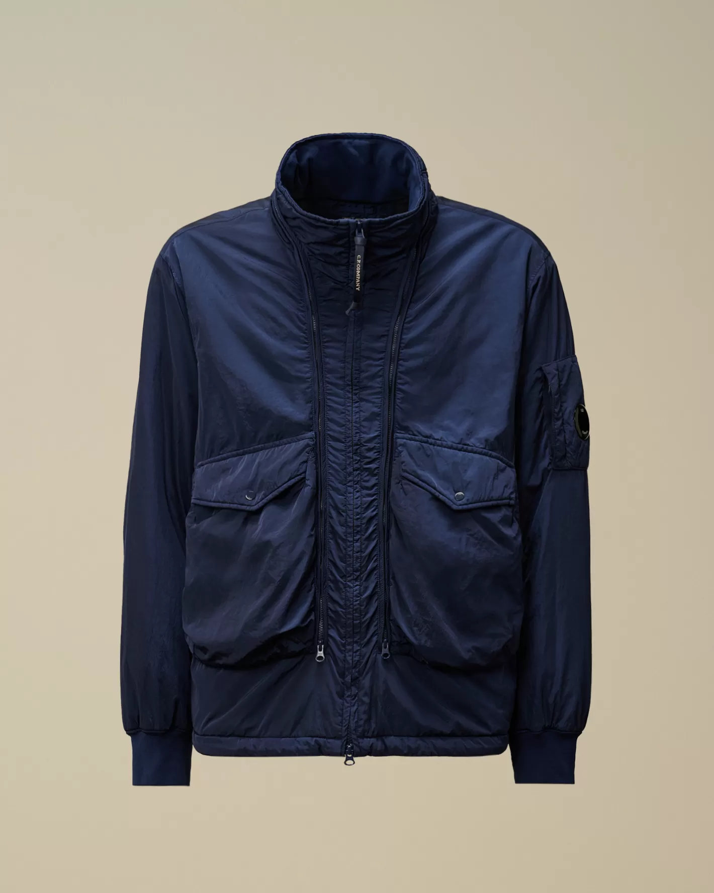 C.P. Company Jacket & Coats^Chrome-R Body Zippers Padded Jacket Estate Blue