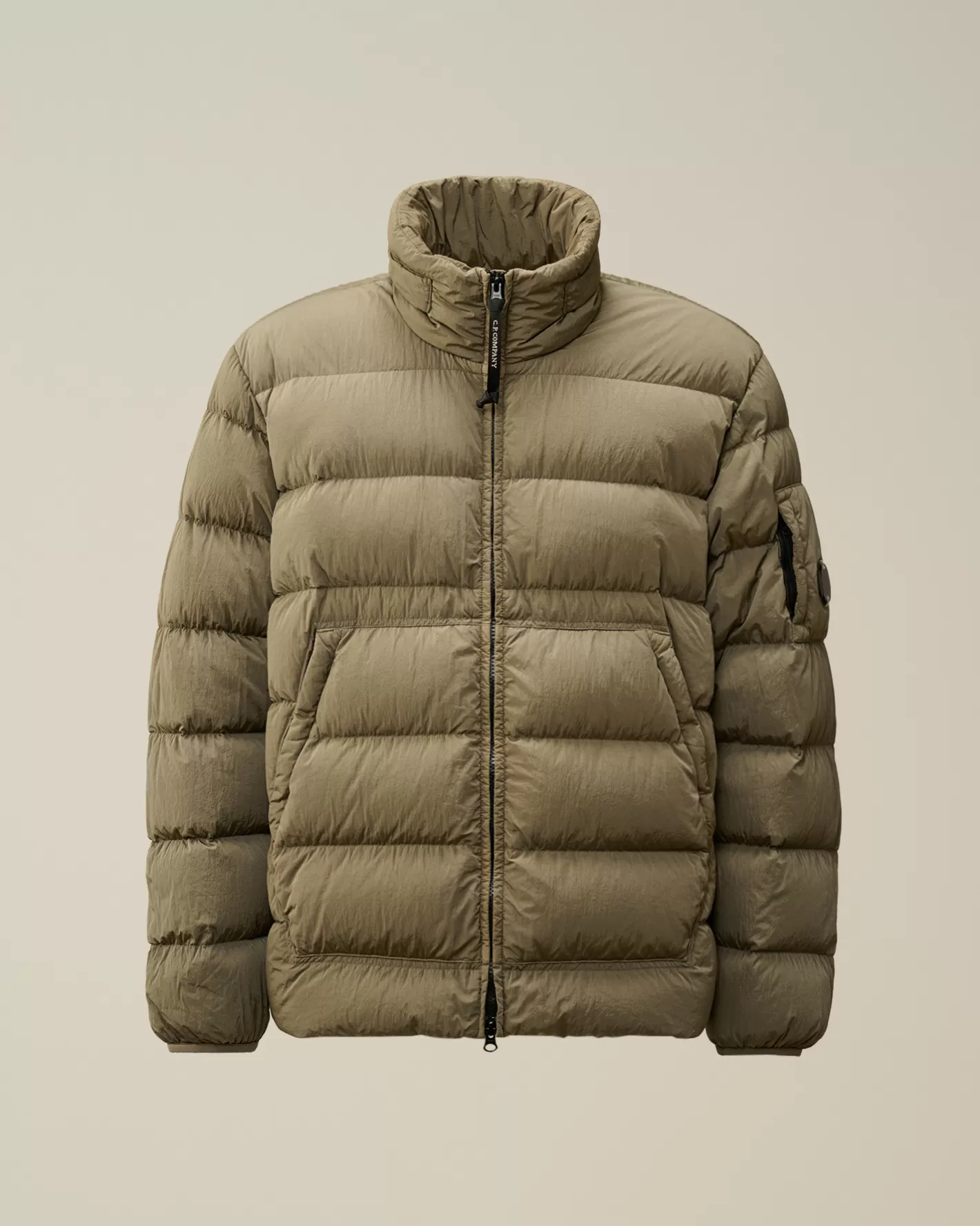 C.P. Company Jacket & Coats^Chrome-R Down Jacket Walnut – Beige