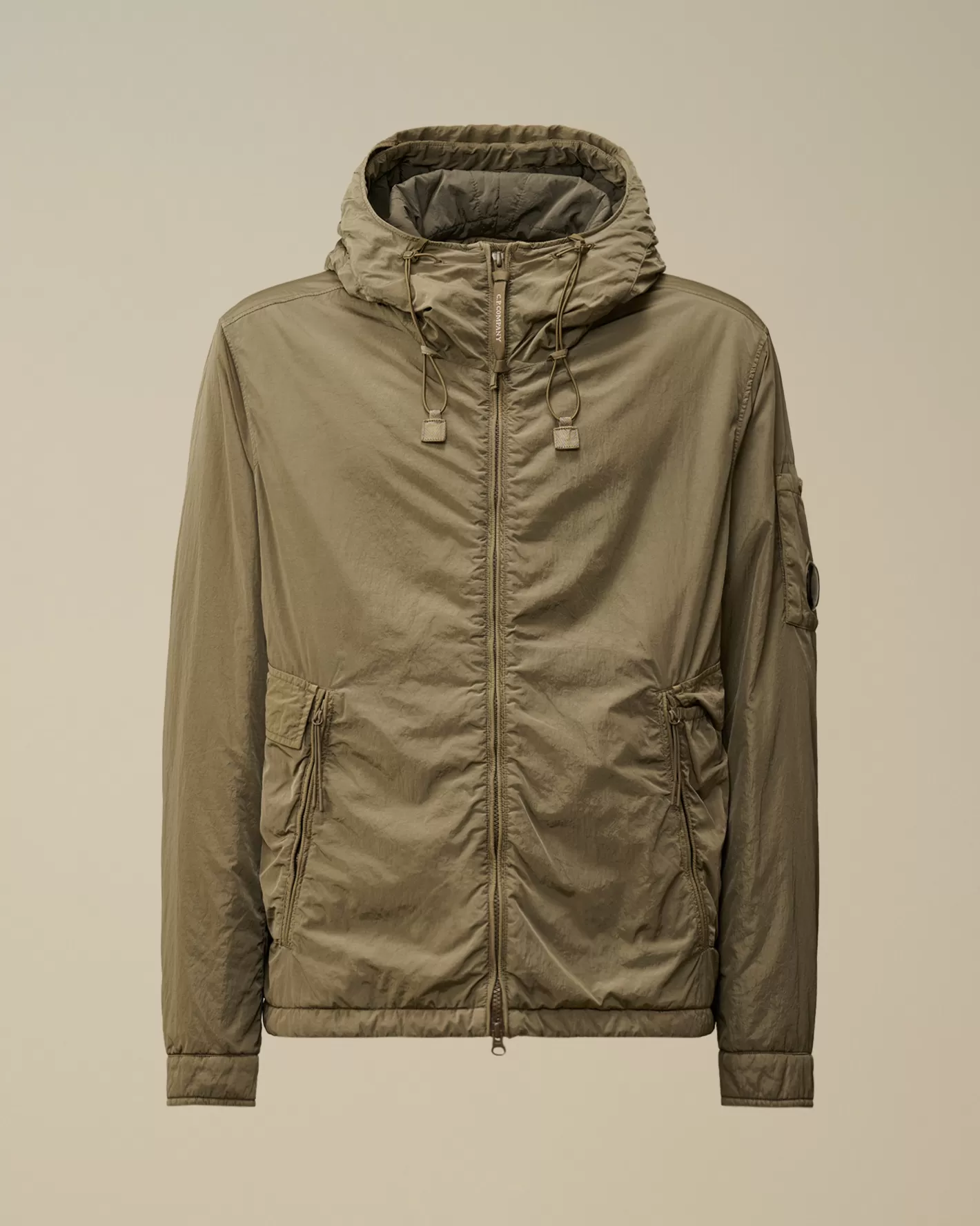 C.P. Company Jacket & Coats^Chrome-R Hooded Padded Jacket Walnut – Beige