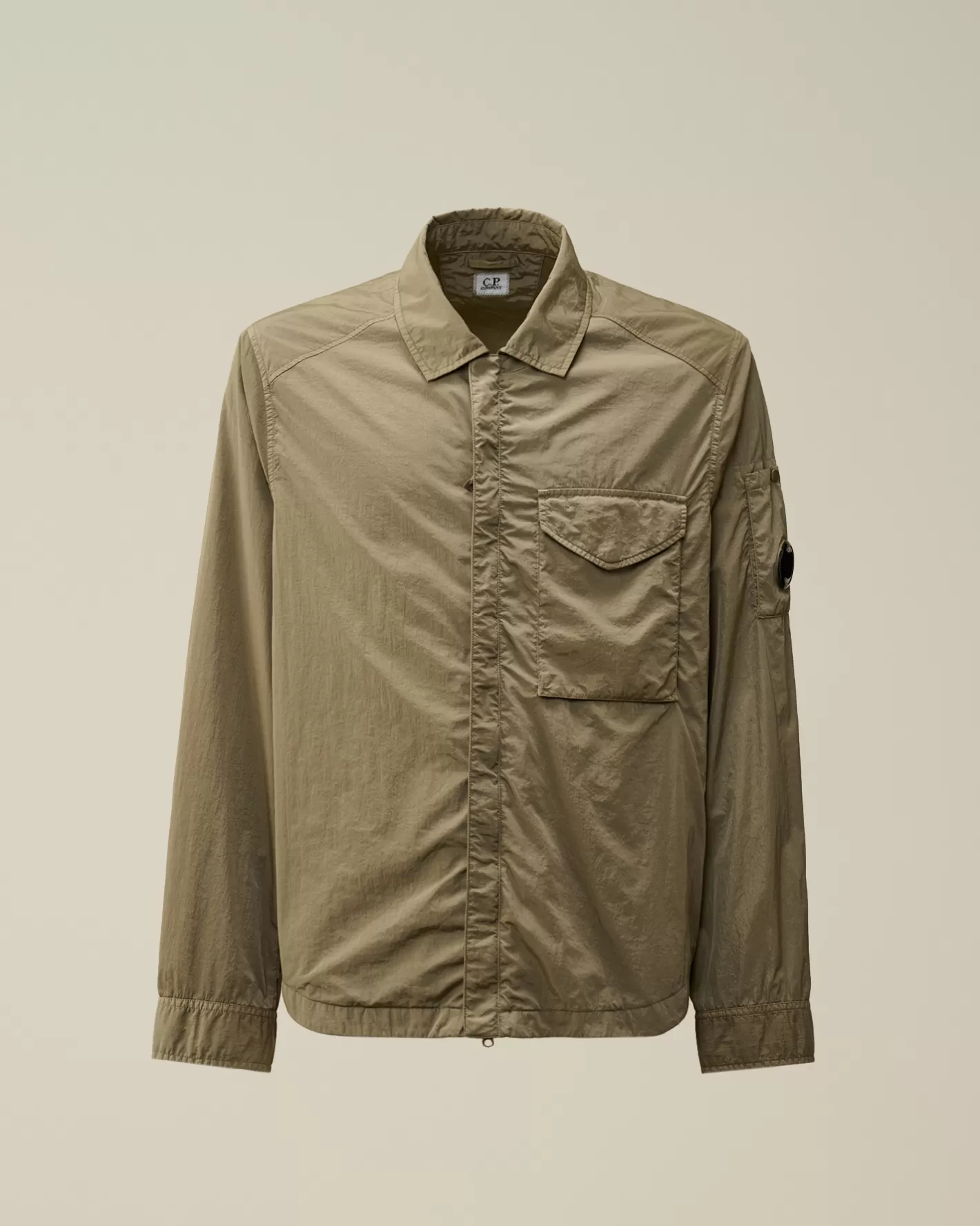 C.P. Company Overshirt^Chrome-R Lens Overshirt Walnut – Beige