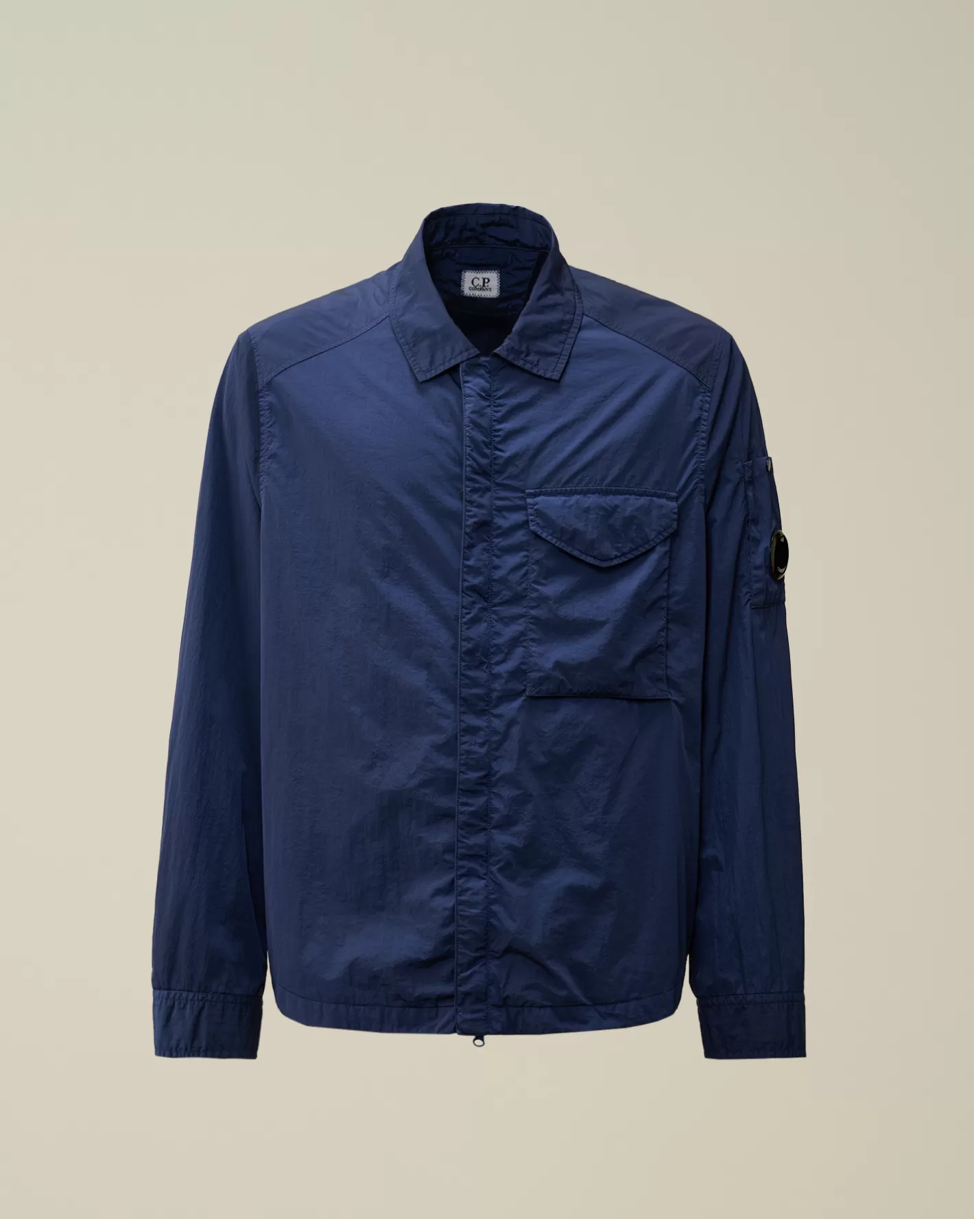 C.P. Company Overshirt^Chrome-R Lens Overshirt Estate Blue