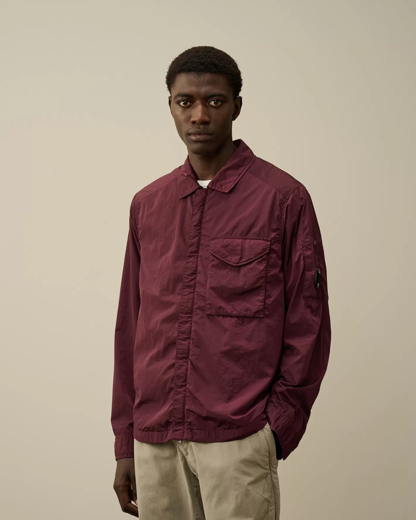 C.P. Company Overshirt^Chrome-R Lens Overshirt Potent Purple