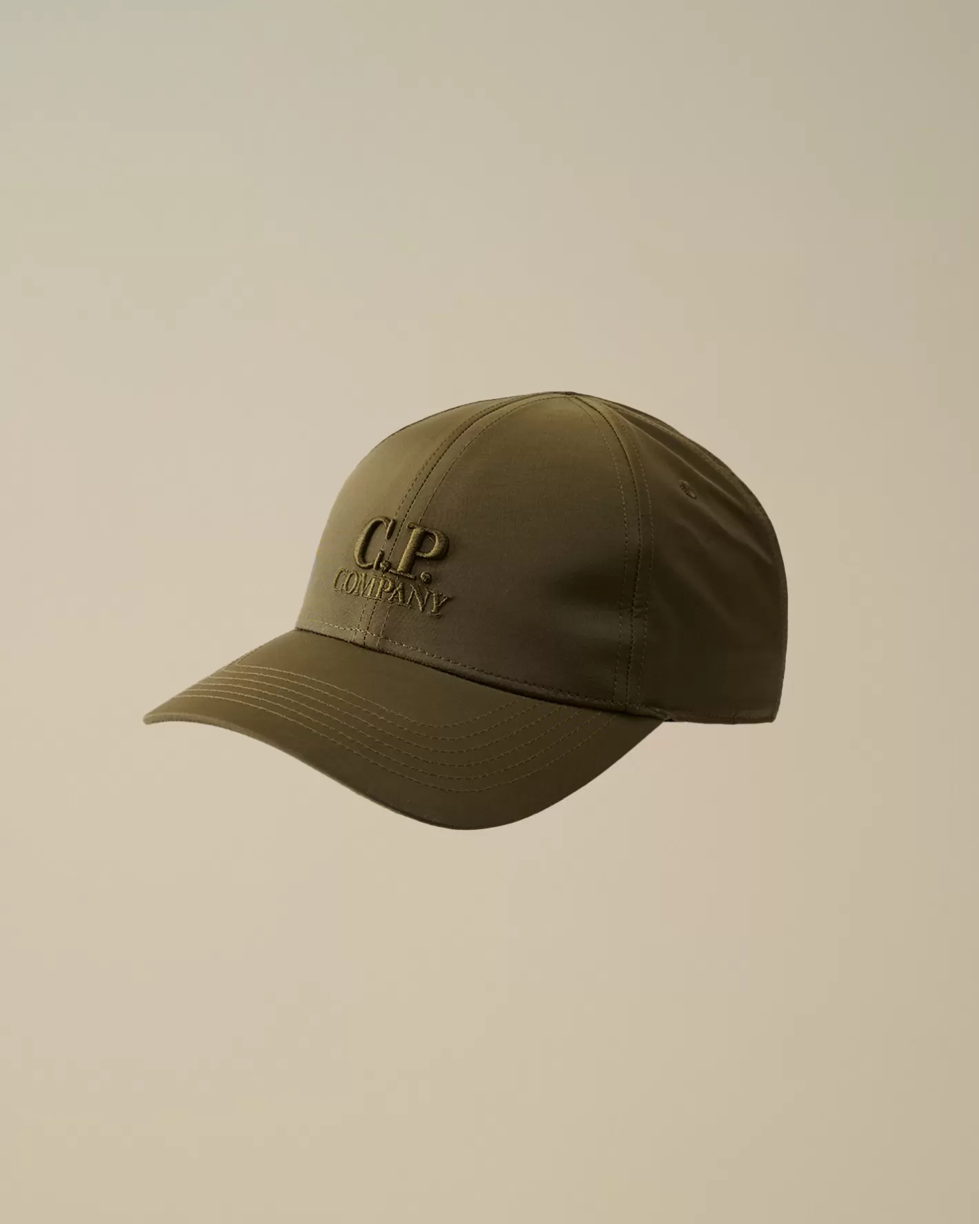 C.P. Company Hats^Chrome-R Logo Cap Ivy Green