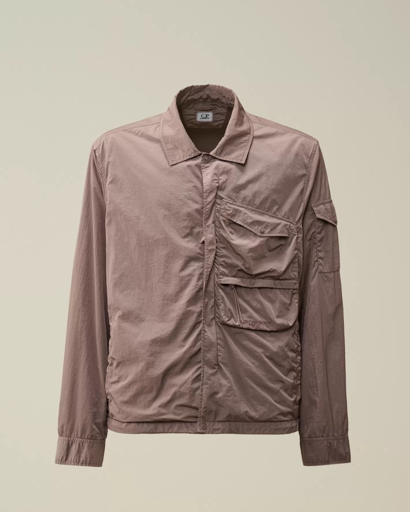 C.P. Company Overshirt^Chrome-R Utility Overshirt Purple Dove