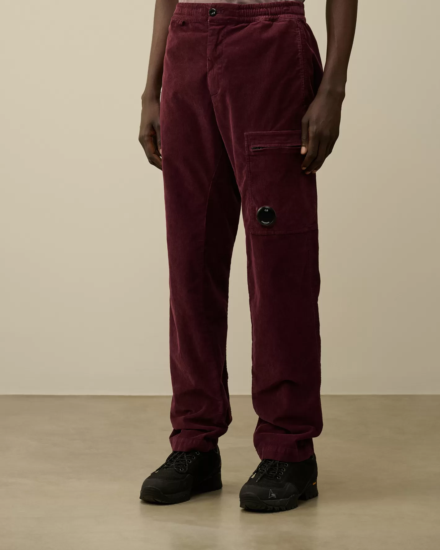 C.P. Company Trousers^Corduroy Lens Cargo Pants Potent Purple