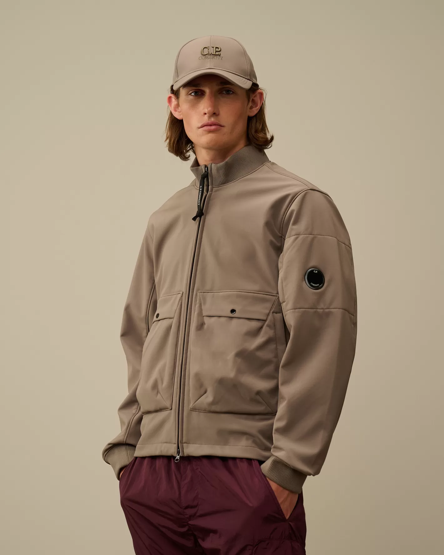 C.P. Company Jacket & Coats^C.P. Shell-R Bomber Jacket Walnut – Beige