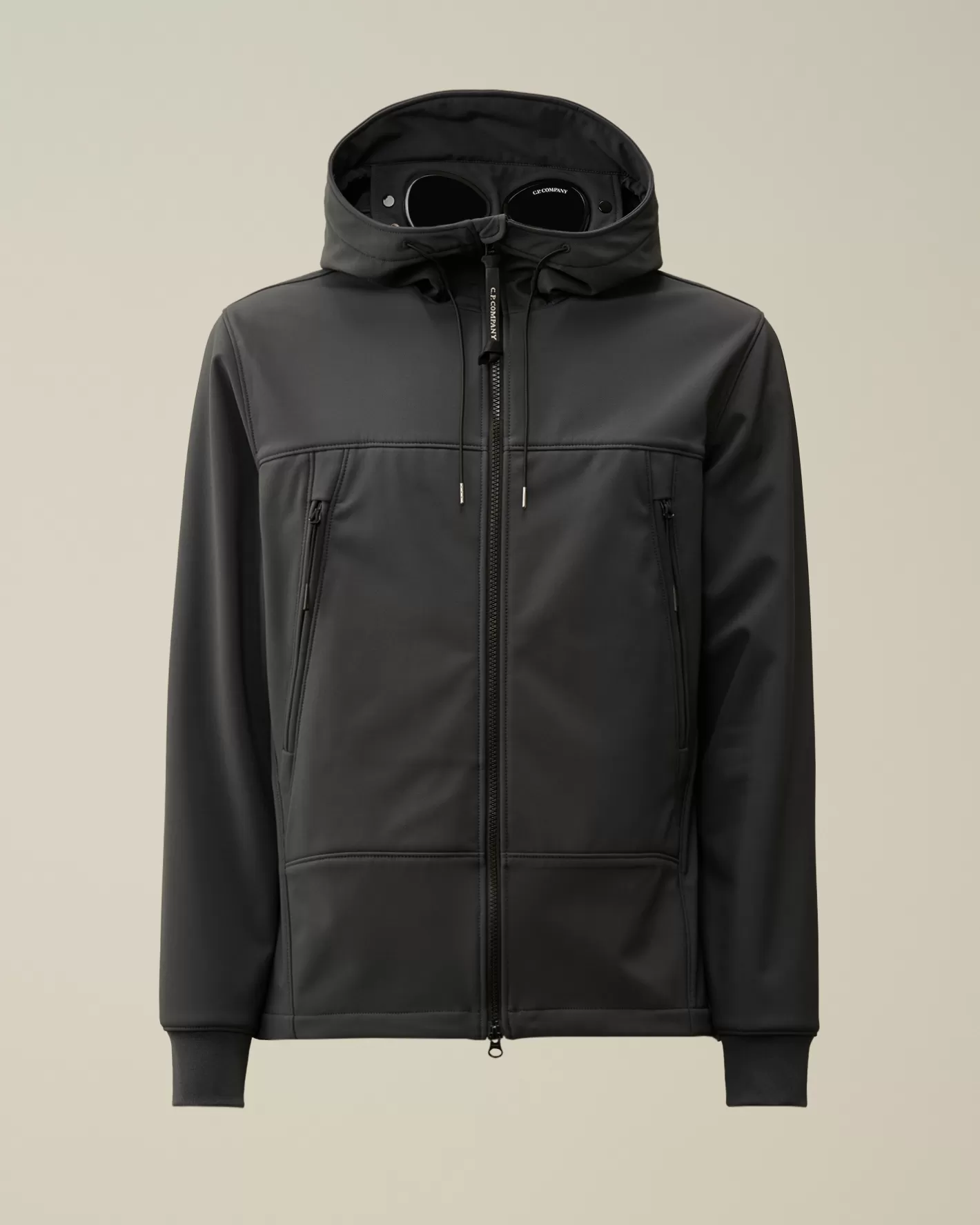 C.P. Company Jacket & Coats^C.P. Shell-R Goggle Jacket Black Sand