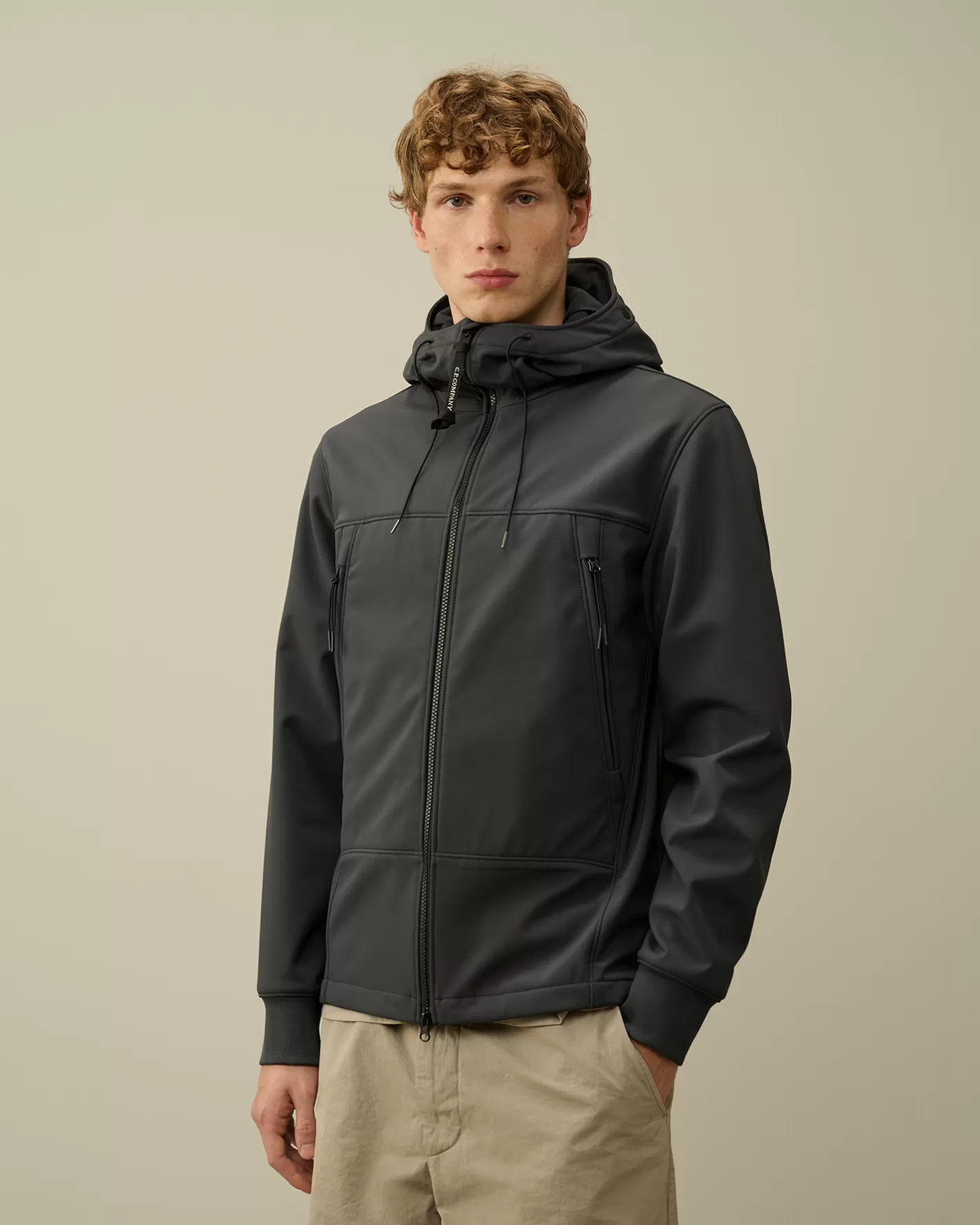 C.P. Company Jacket & Coats^C.P. Shell-R Goggle Jacket Black Sand