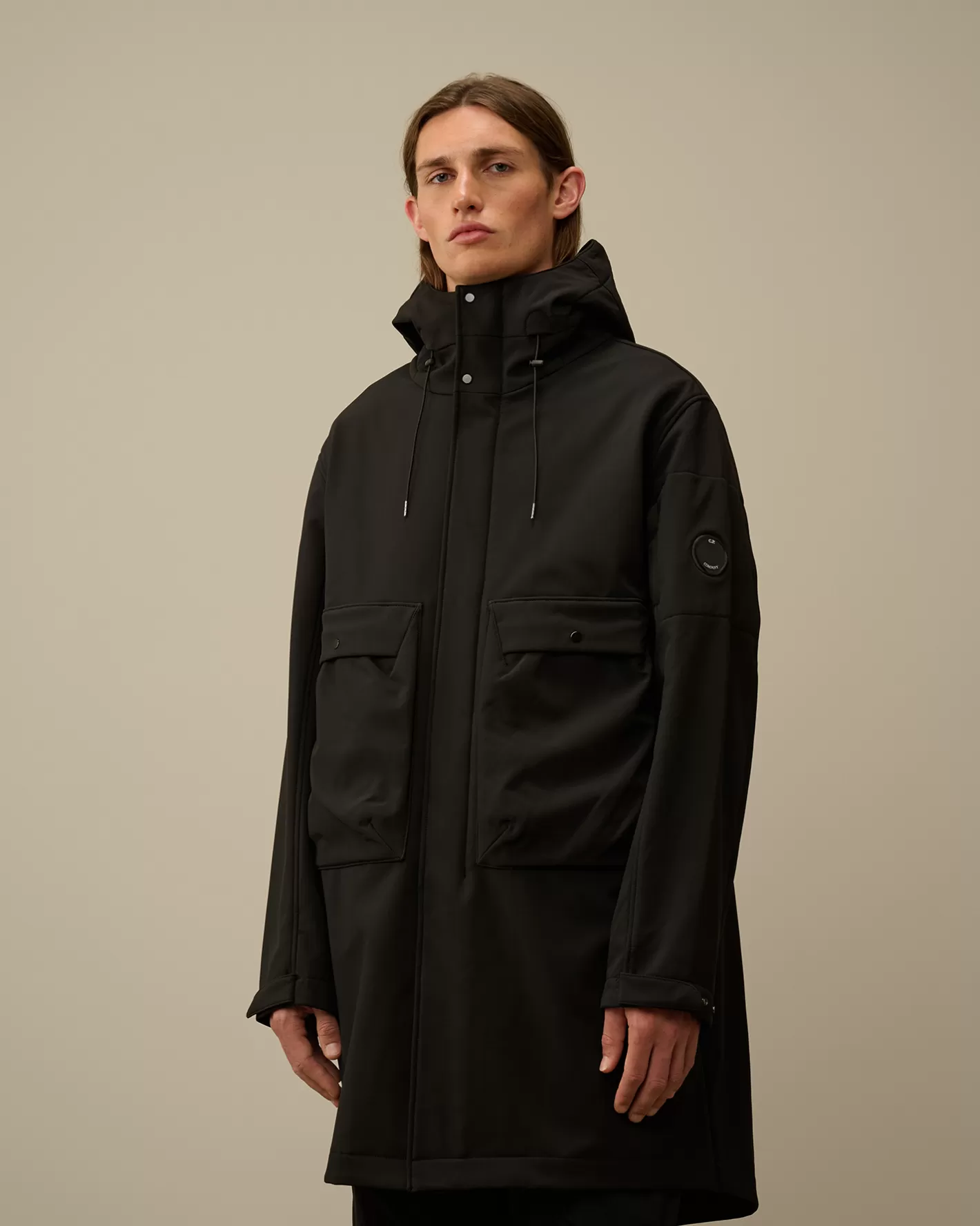 C.P. Company Jacket & Coats^C.P. Shell-R Hooded Parka Jacket Black