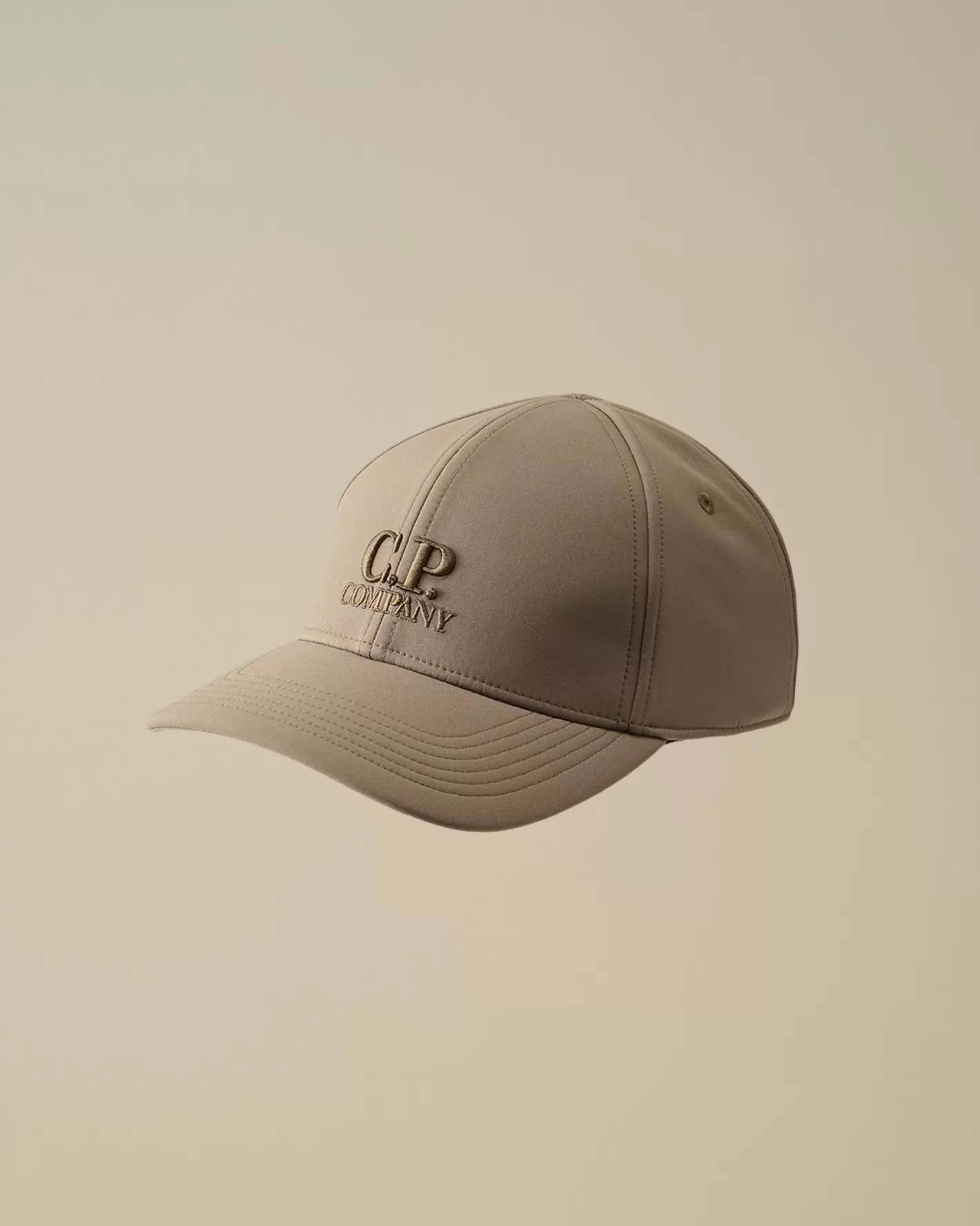 C.P. Company Hats^C.P. Shell-R Logo Cap Walnut – Beige