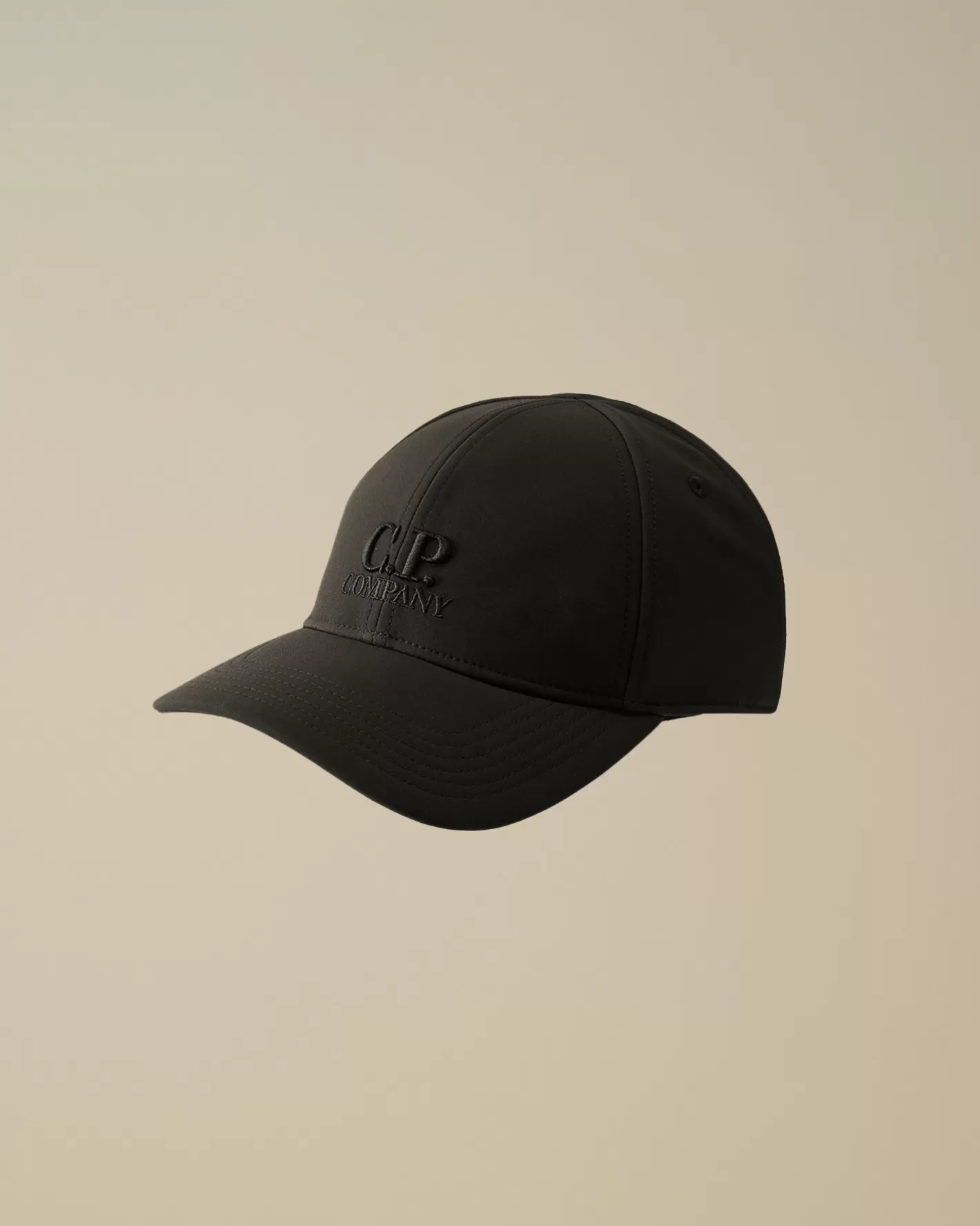 C.P. Company Hats^C.P. Shell-R Logo Cap Black