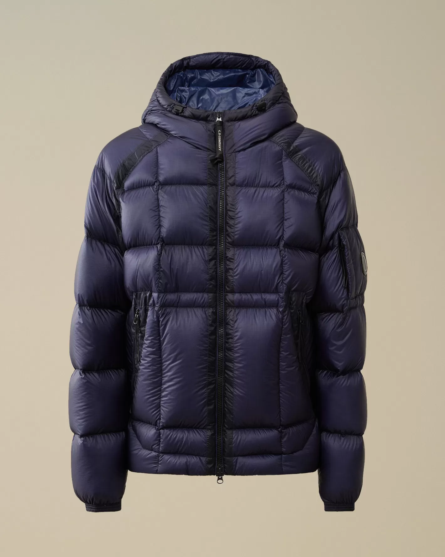 C.P. Company Jacket & Coats^D.D. Shell Hooded Medium Down Jacket Estate Blue