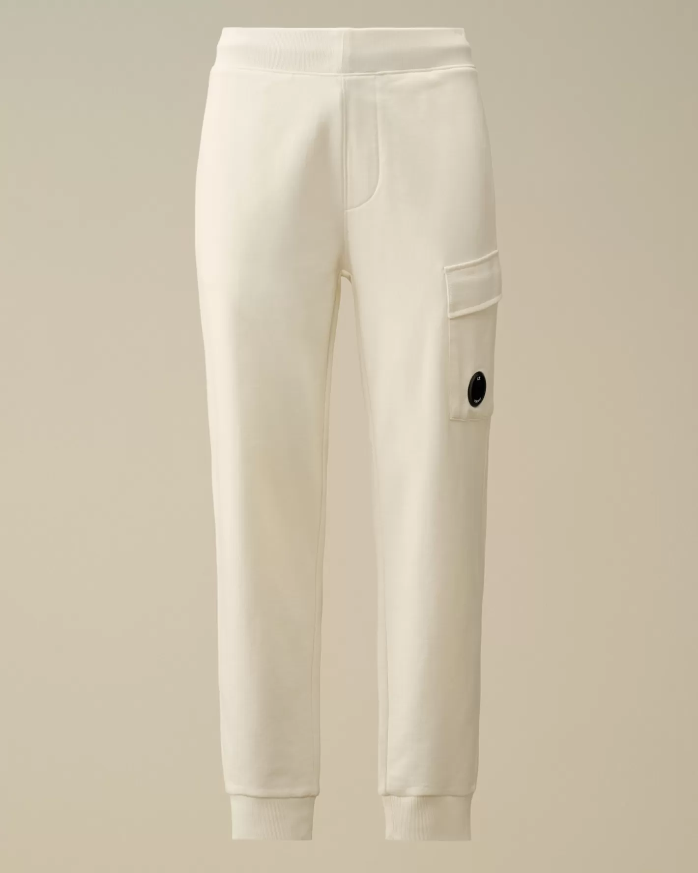 C.P. Company Tracksuits & Shorts^Diagonal Raised Fleece Cargo Sweatpants Gauze White