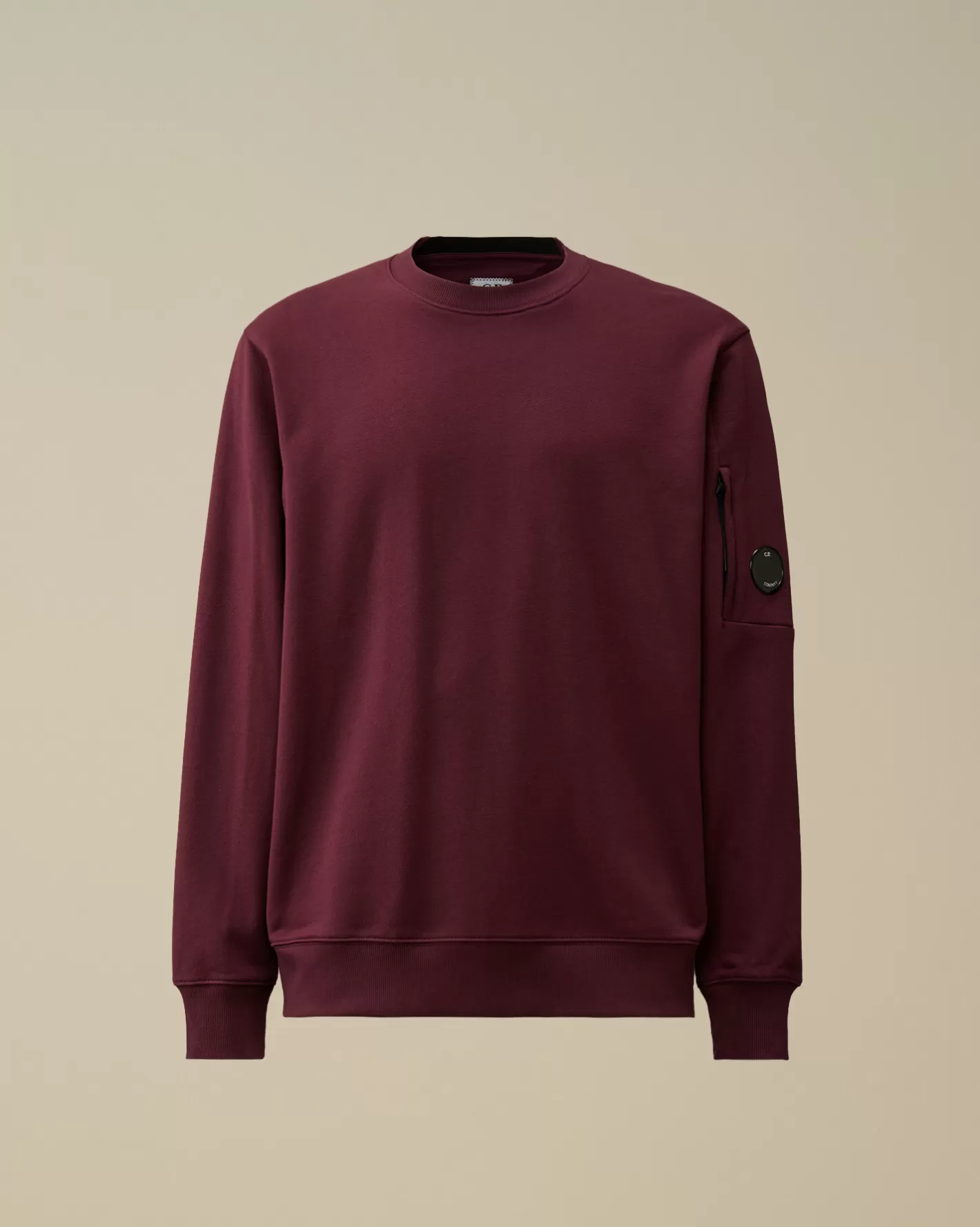 C.P. Company Sweatshirts^Diagonal Raised Fleece Crew Neck Lens Sweatshirt Potent Purple