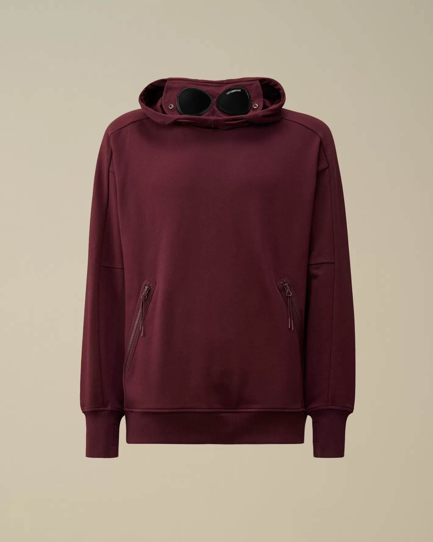 C.P. Company Sweatshirts^Diagonal Raised Fleece Goggle Hooded Sweatshirt Potent Purple