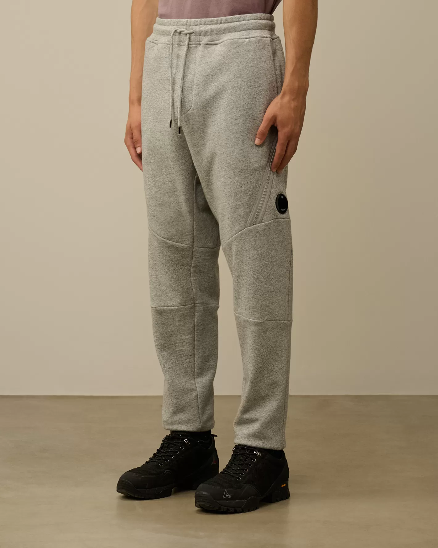 C.P. Company Tracksuits & Shorts^Diagonal Raised Fleece Lens Sweatpants Greystone Melange