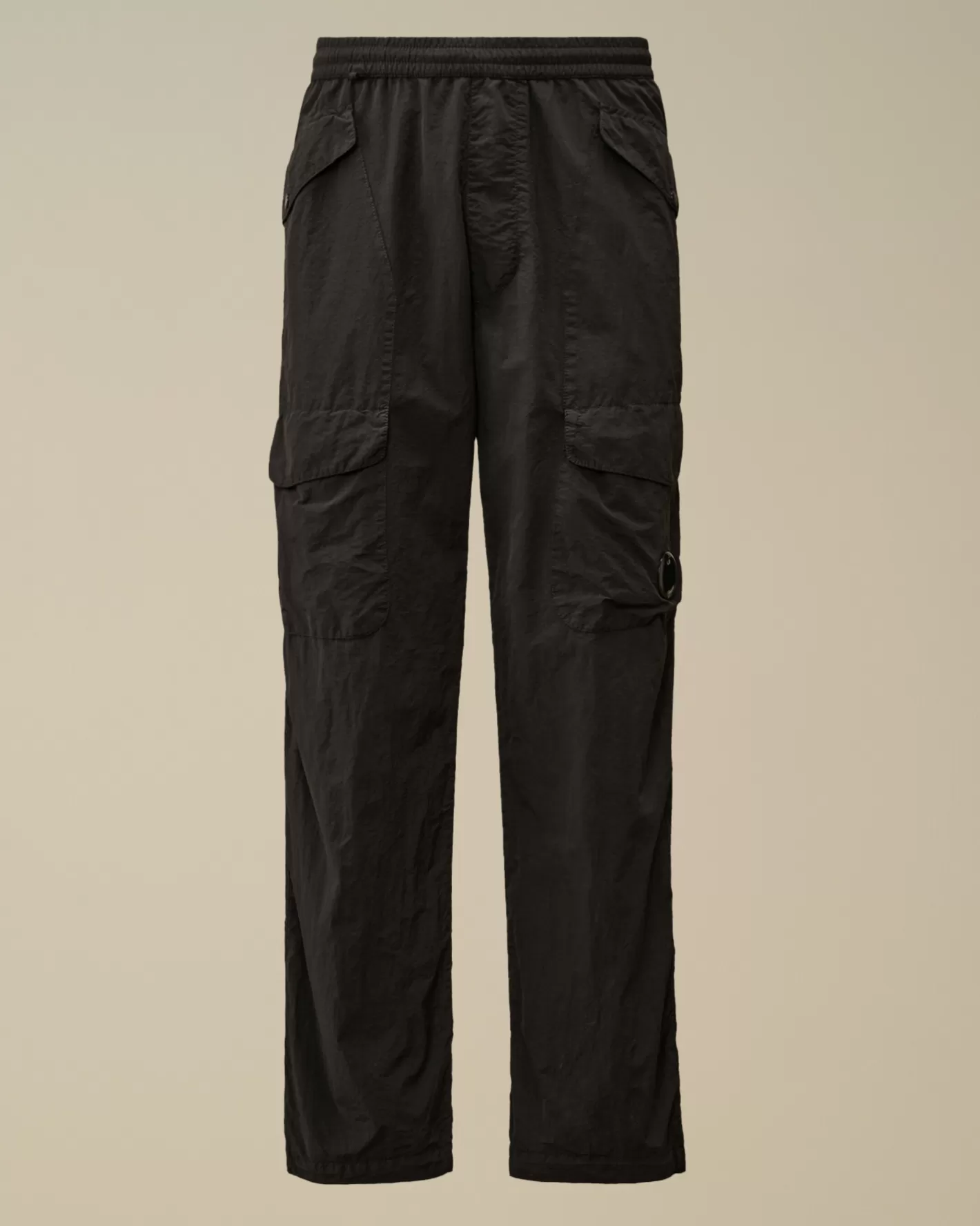 C.P. Company Trousers^Flatt Nylon Loose Utility Pants Black