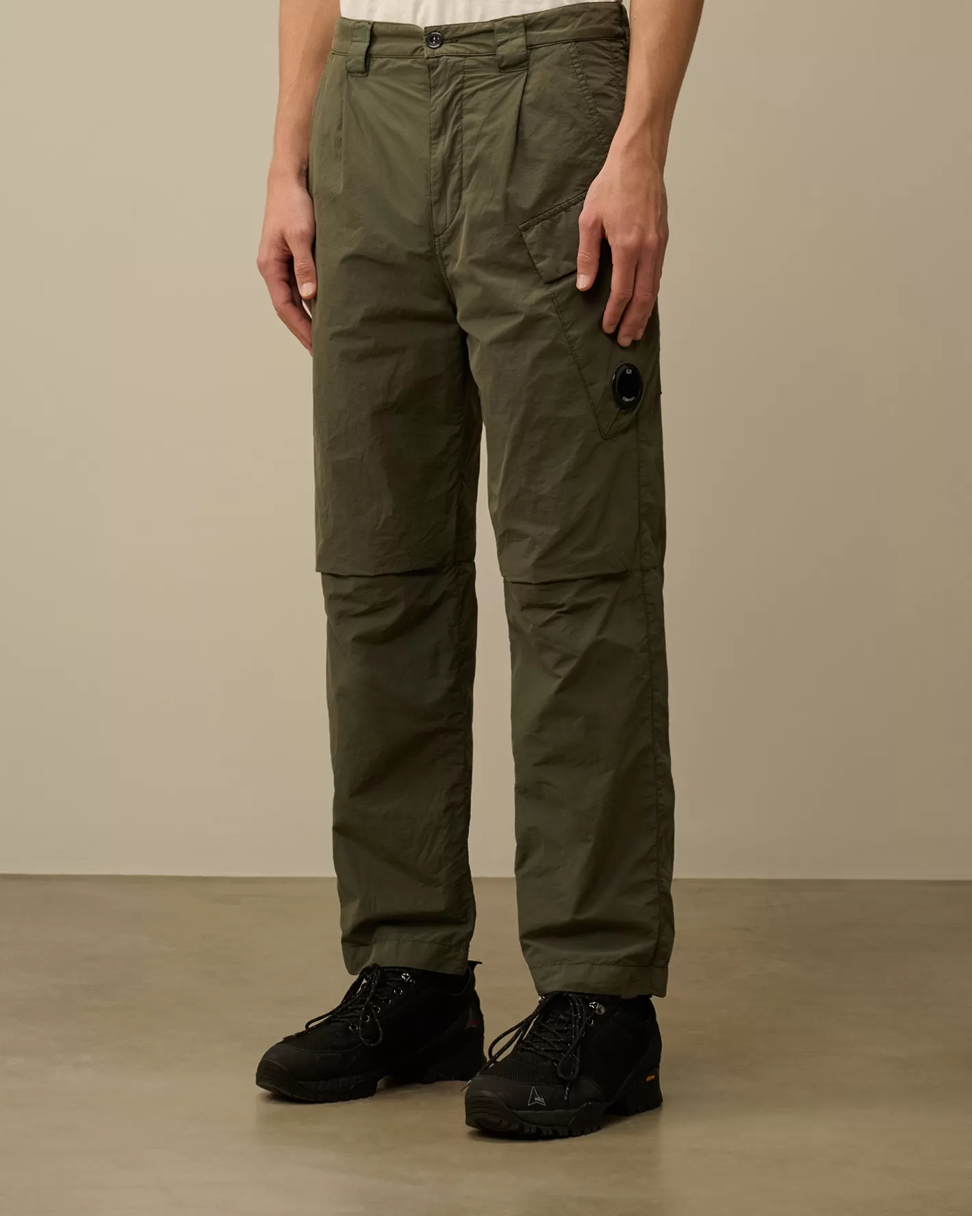 C.P. Company Trousers^Flatt Nylon Regular Cargo Pants Grape Leaf – Green