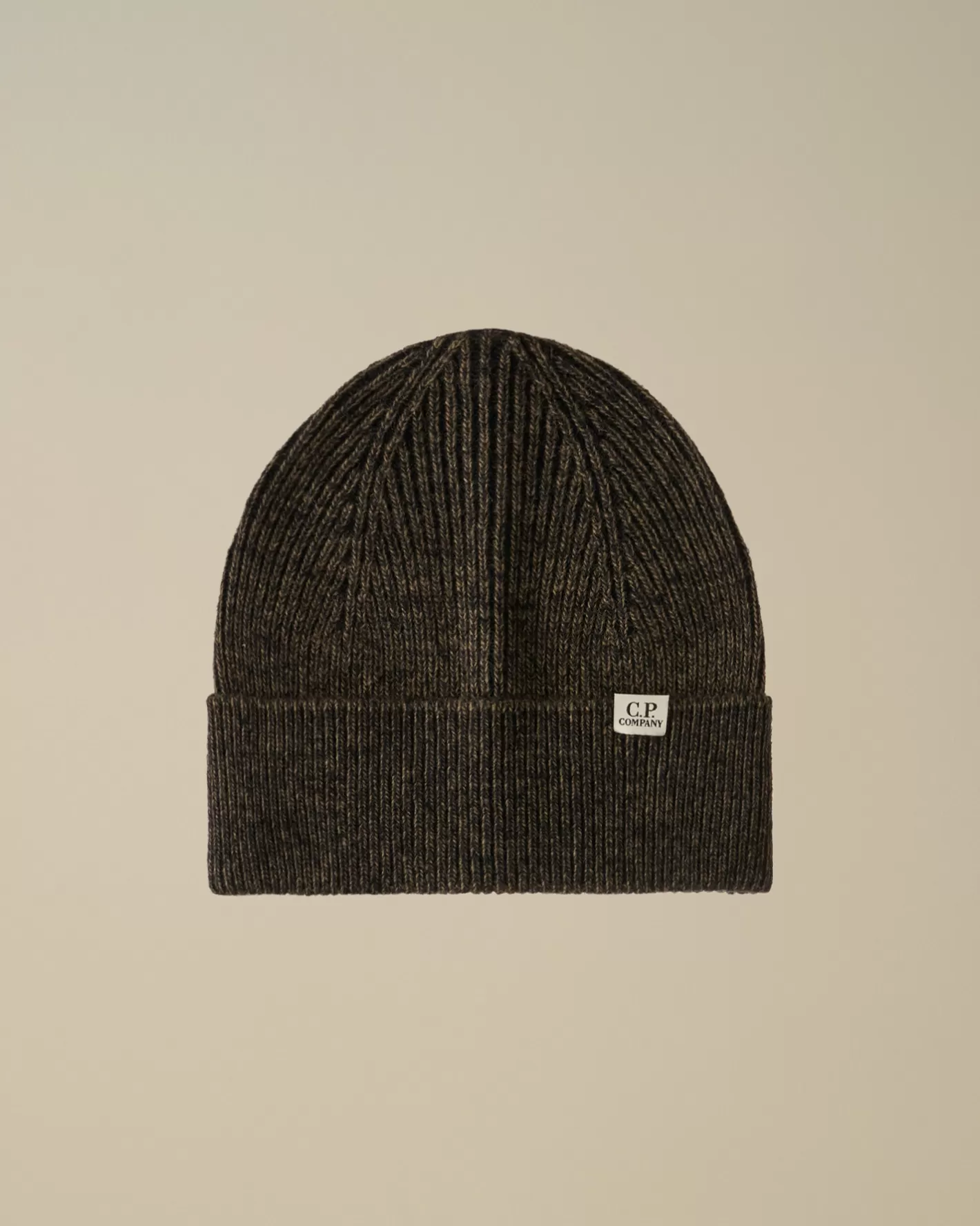 C.P. Company Hats^Fleece Knit Beanie Walnut – Beige