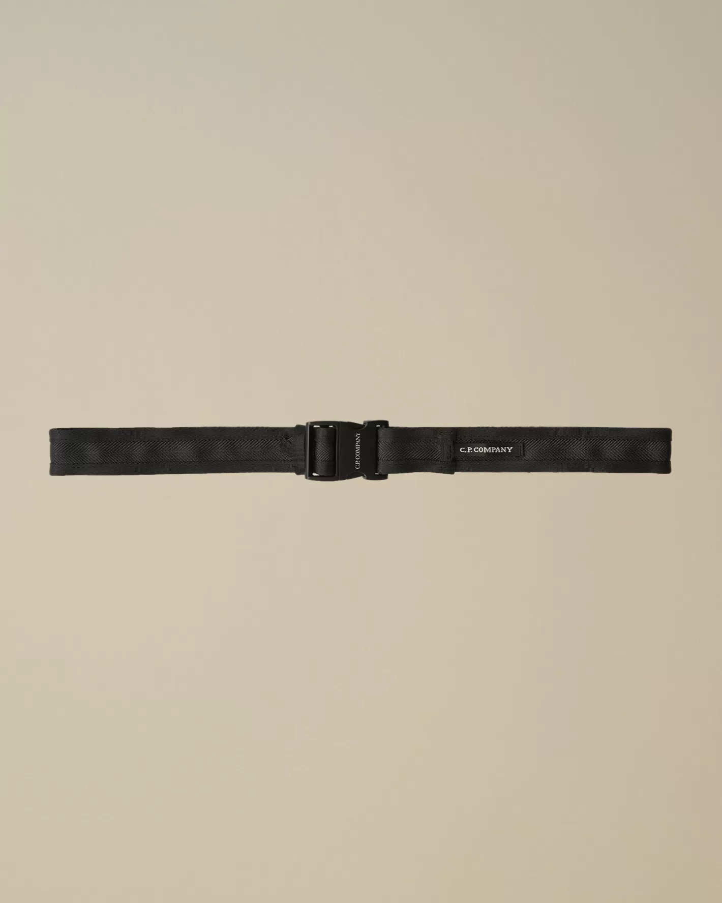 C.P. Company Other Accessories^Herringbone Tape Belt Black