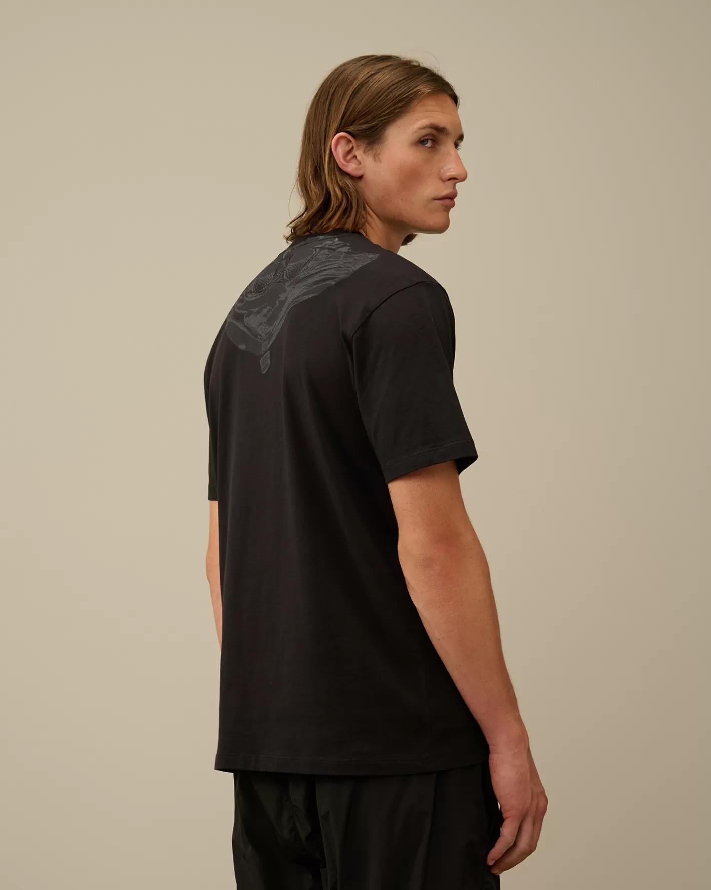 C.P. Company T-shirts & Polo^30/1 Jersey Back Goggle T-Shirt Black