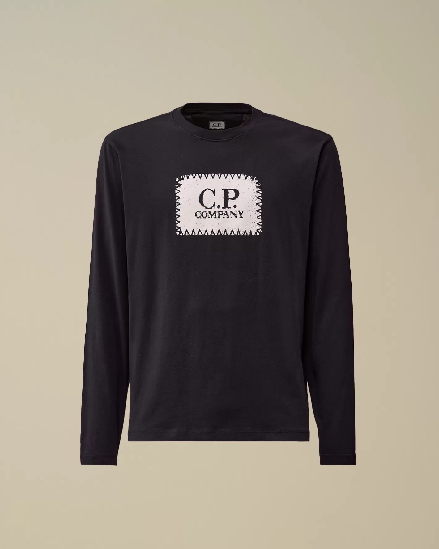 C.P. Company T-shirts & Polo^30/1 Jersey Logo Label Longsleeve T-Shirt Total Eclipse – Blue