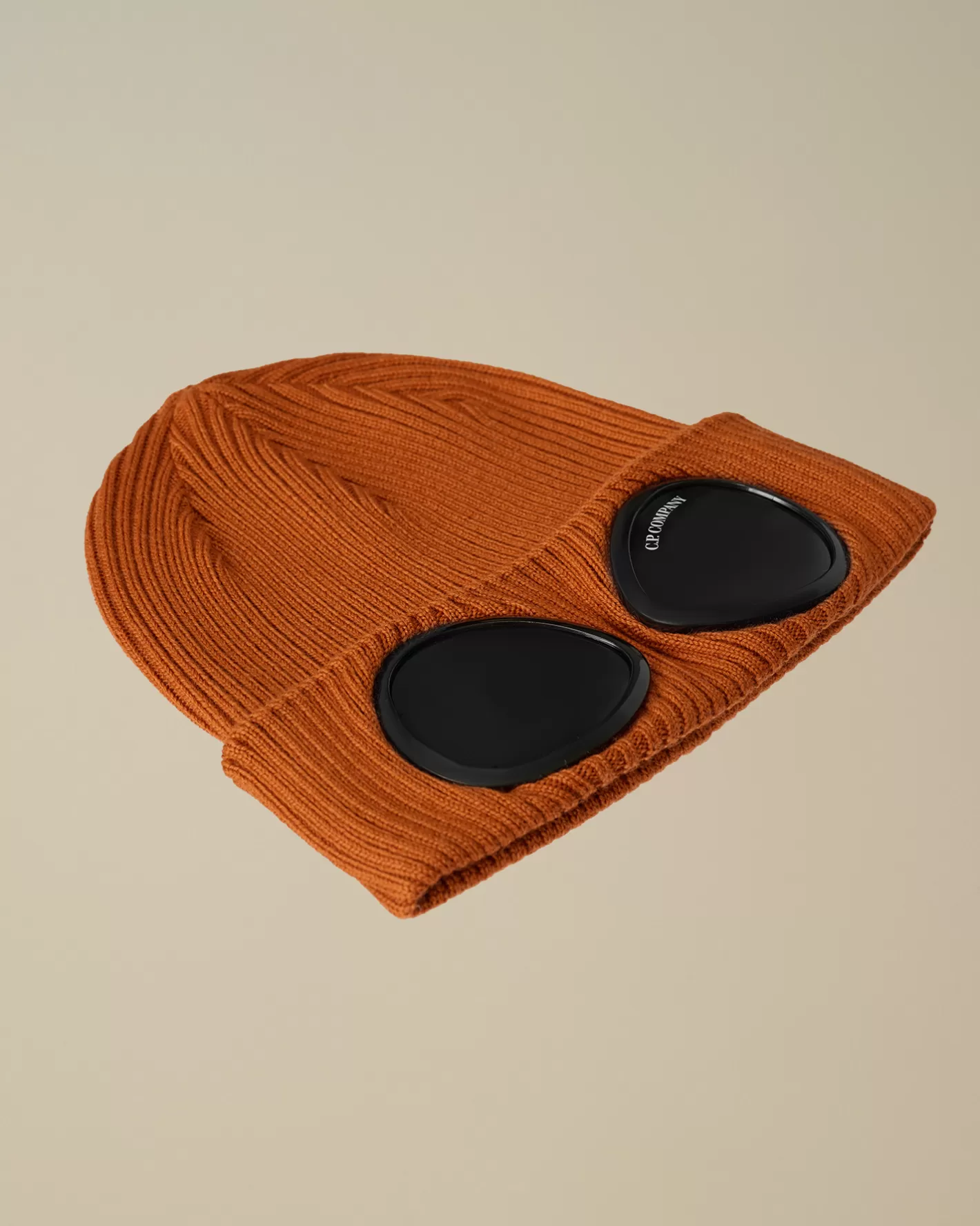 C.P. Company Clothing 10-14 | Clothing 4-8^Kids Wool Knit Goggle Beanie Bombay Brown