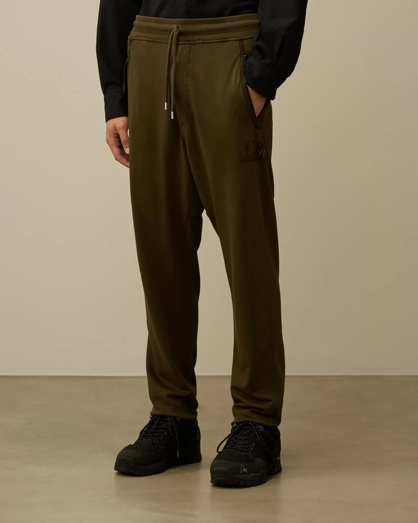 C.P. Company Tracksuits & Shorts^Light Fleece Embroidery Sweatpants Ivy Green