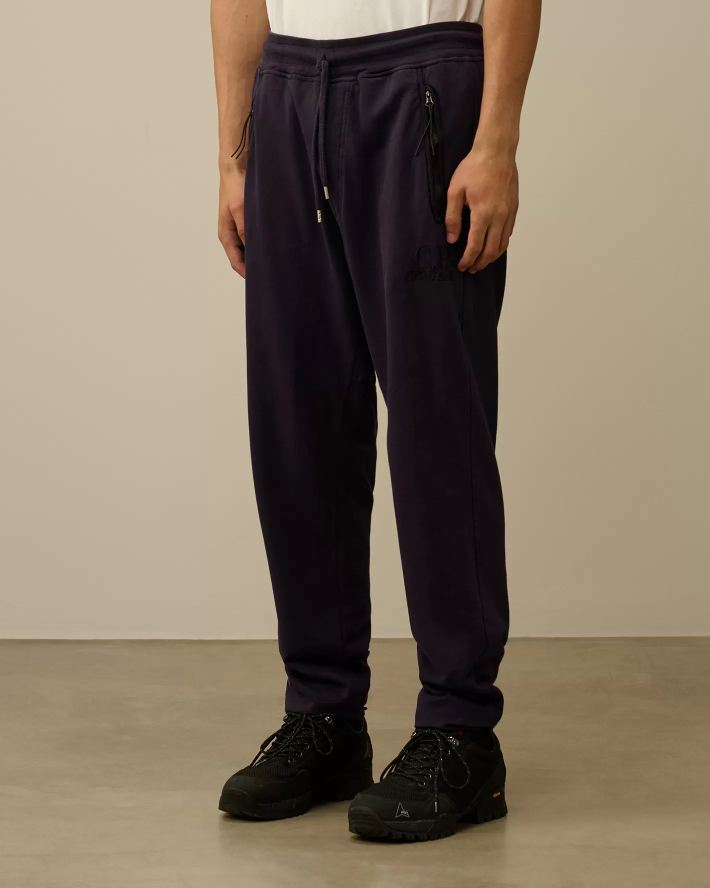 C.P. Company Tracksuits & Shorts^Light Fleece Embroidery Sweatpants Nightshade – Purple