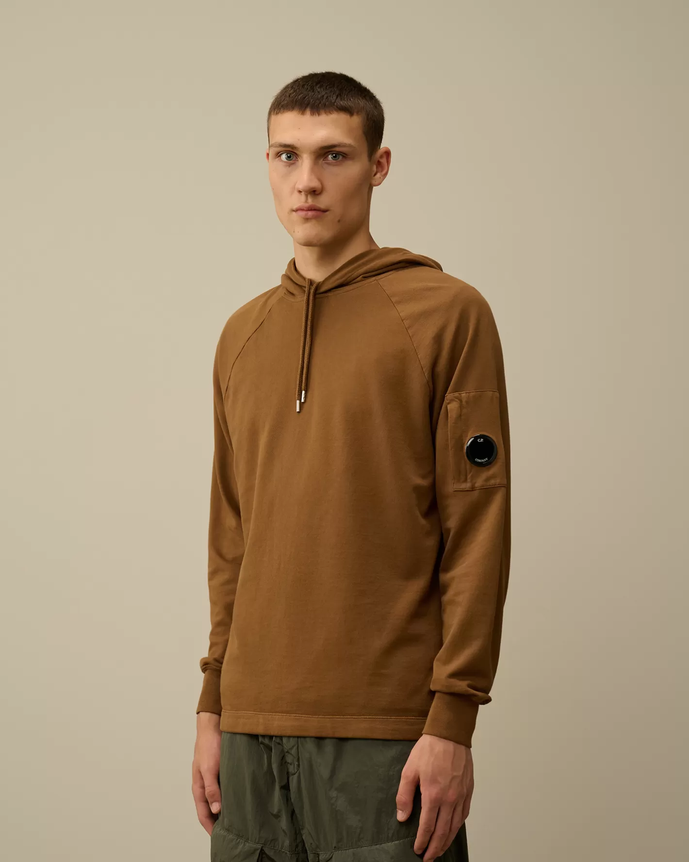 C.P. Company Sweatshirts^Light Fleece Hooded Sweatshirt Toffee – Beige