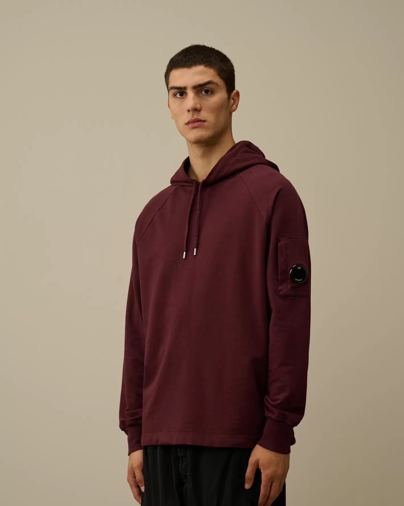 C.P. Company Sweatshirts^Light Fleece Hooded Sweatshirt Potent Purple