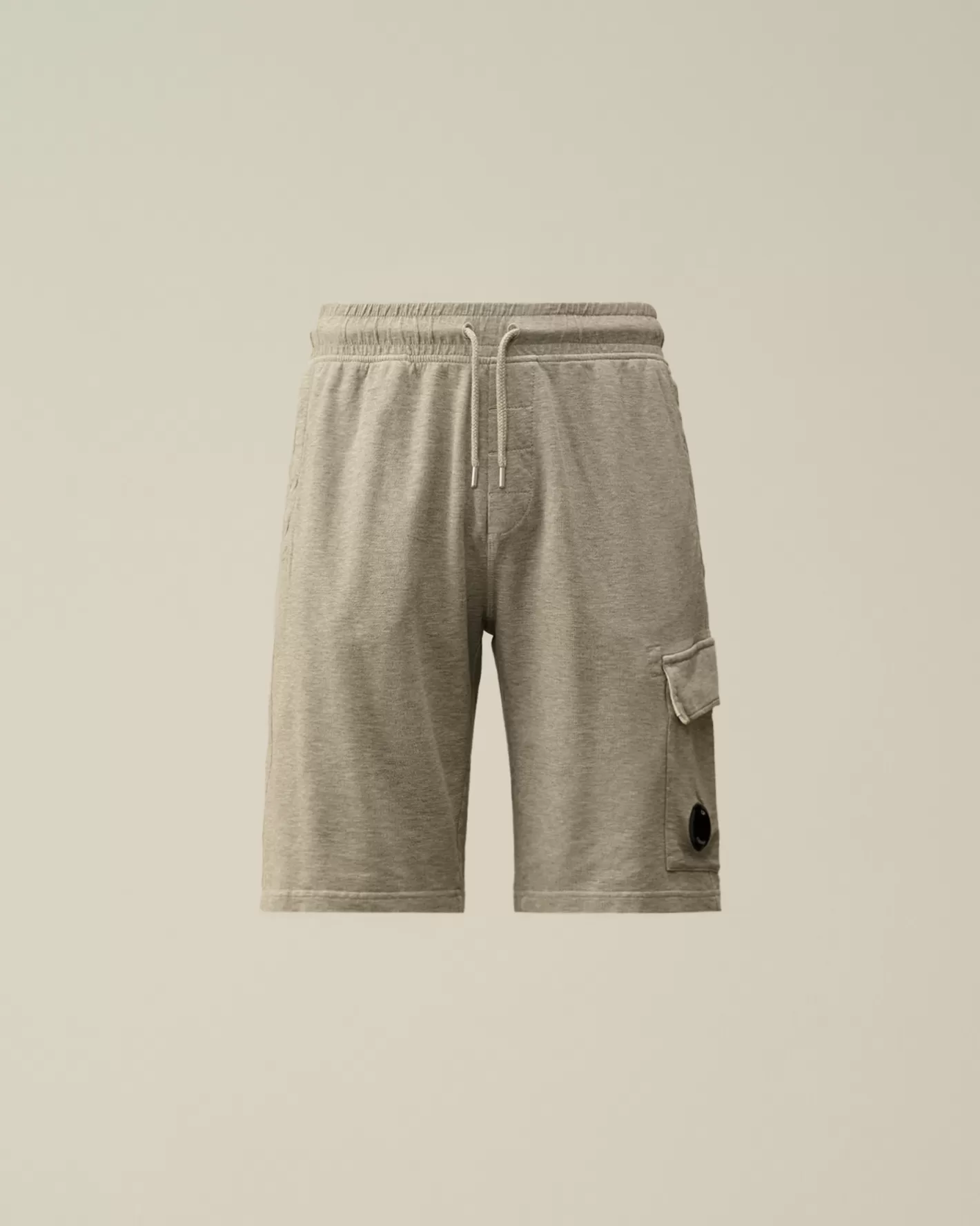 C.P. Company Tracksuits & Shorts^Light Fleece Lens Shorts Greystone Melange