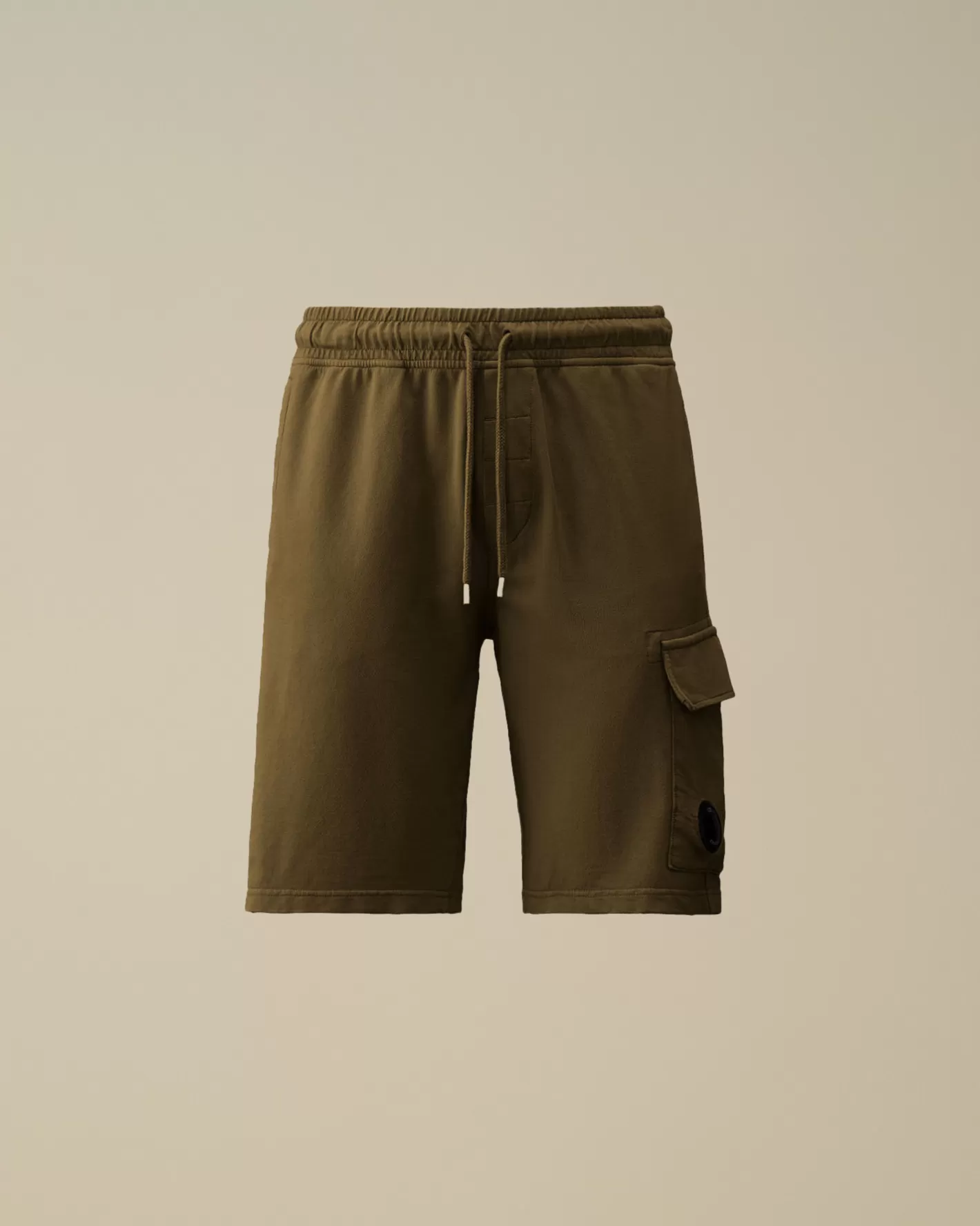 C.P. Company Tracksuits & Shorts^Light Fleece Lens Shorts Ivy Green