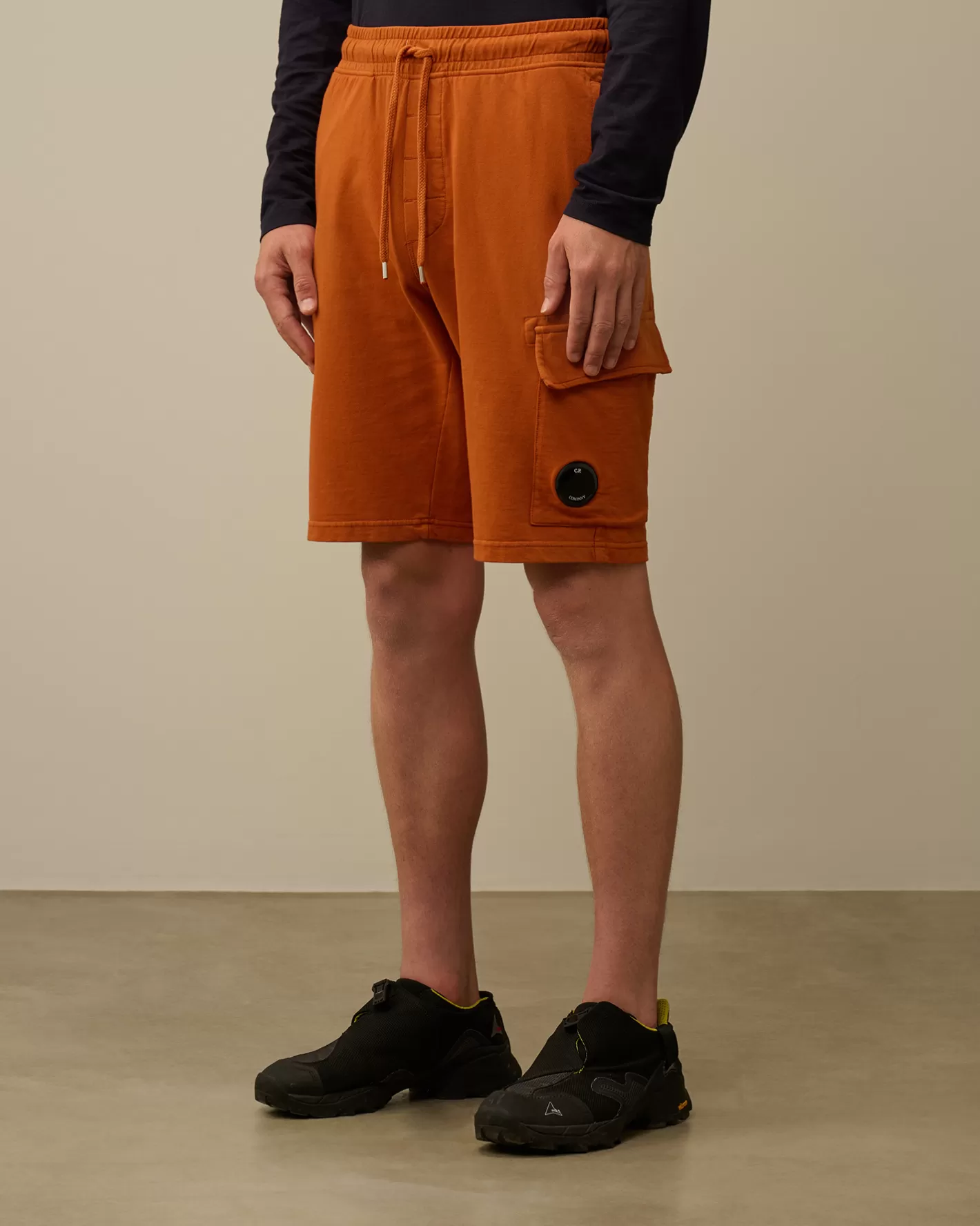 C.P. Company Tracksuits & Shorts^Light Fleece Lens Shorts Bombay Brown