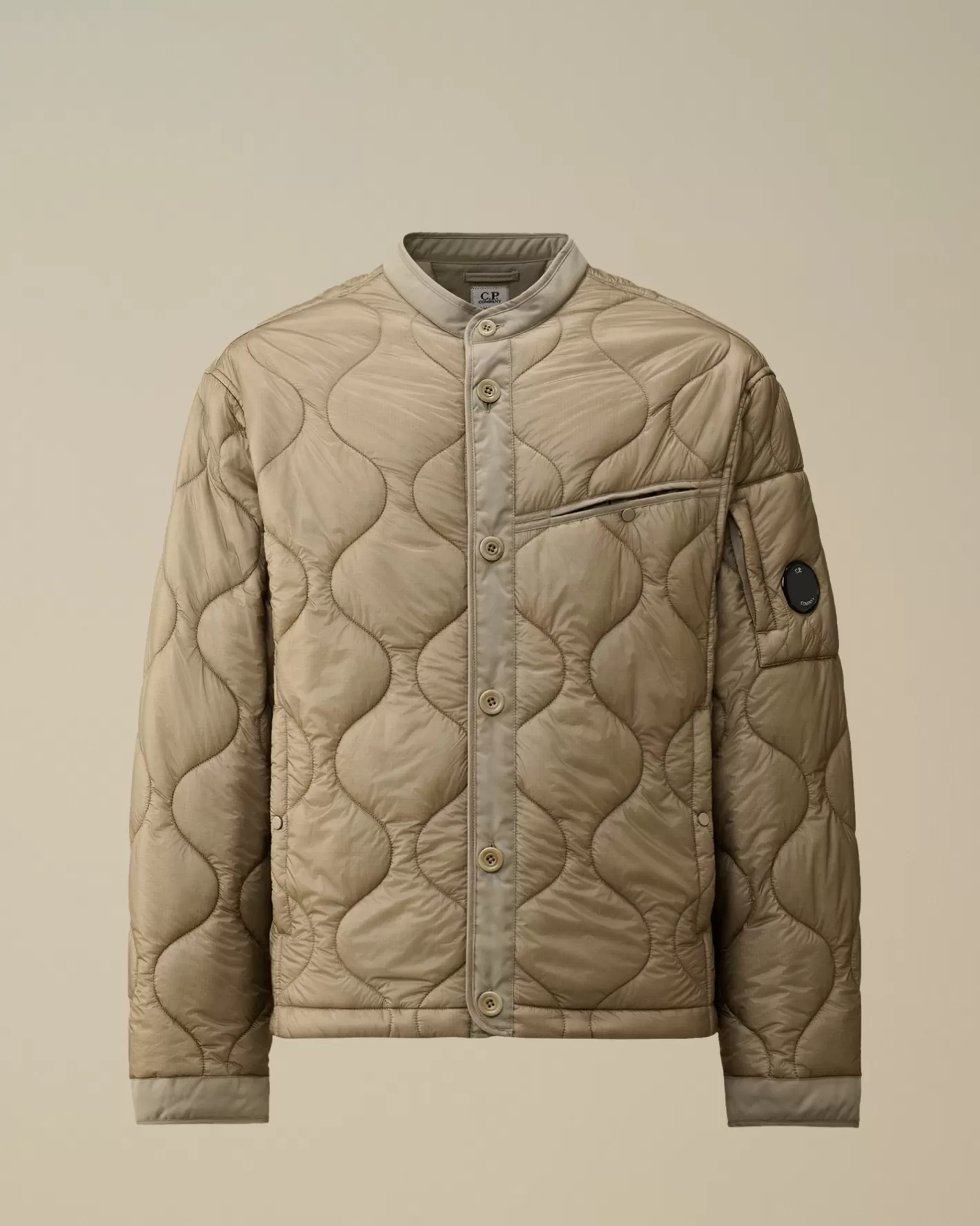 C.P. Company Jacket & Coats^Liner Padded Jacket Vintage Khaki – Beige