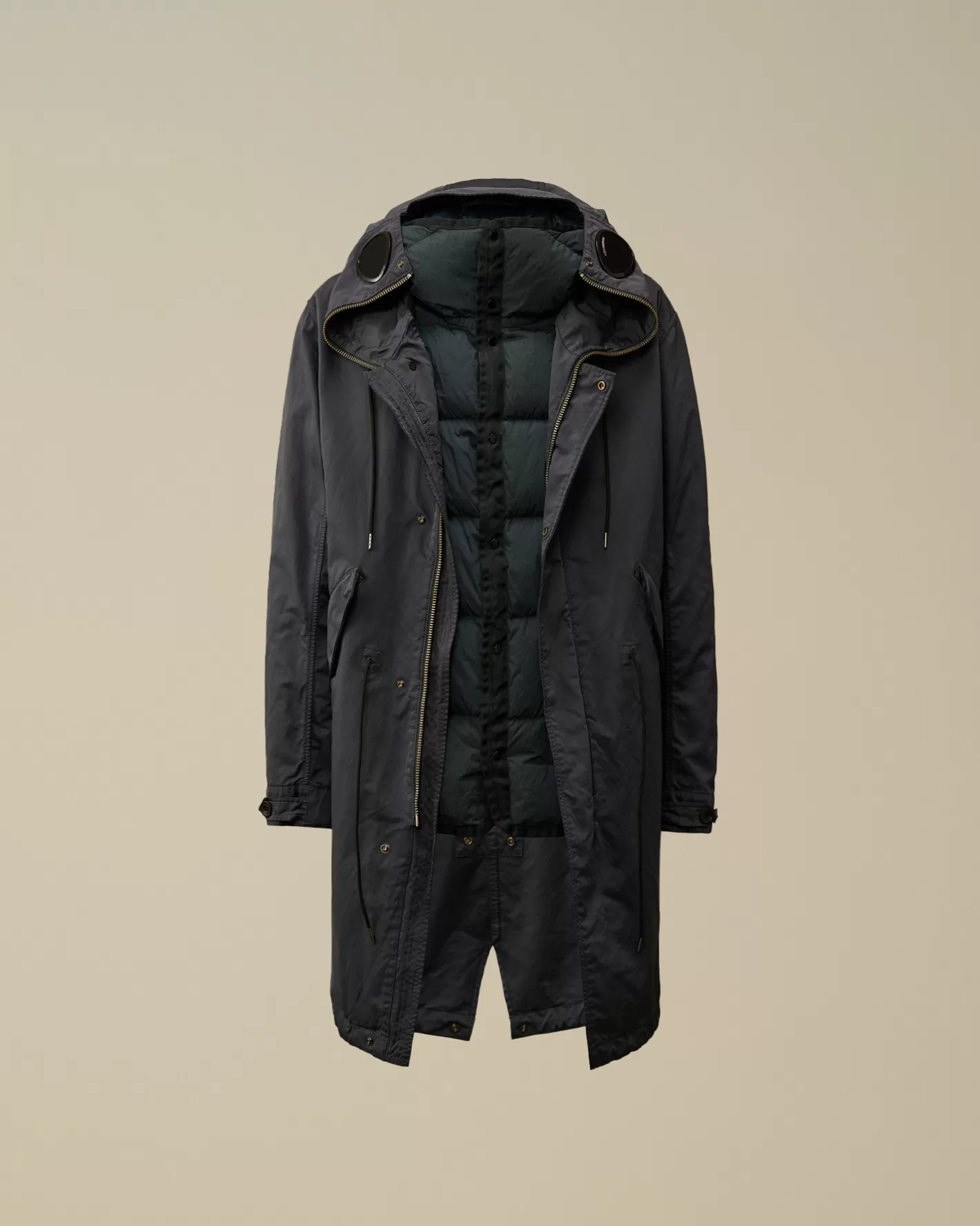 C.P. Company Jacket & Coats^Micro Kei Explorer Parka Black Sand