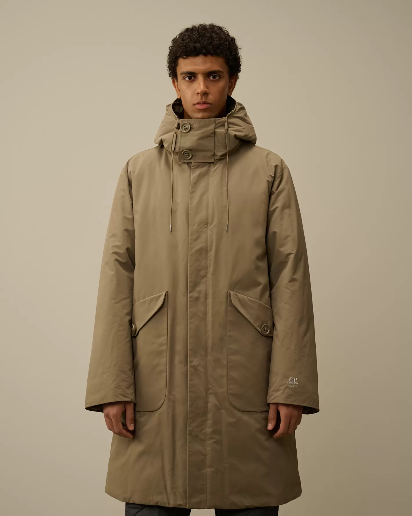 C.P. Company Jacket & Coats^Micro-M (R) Down Parka Walnut – Beige