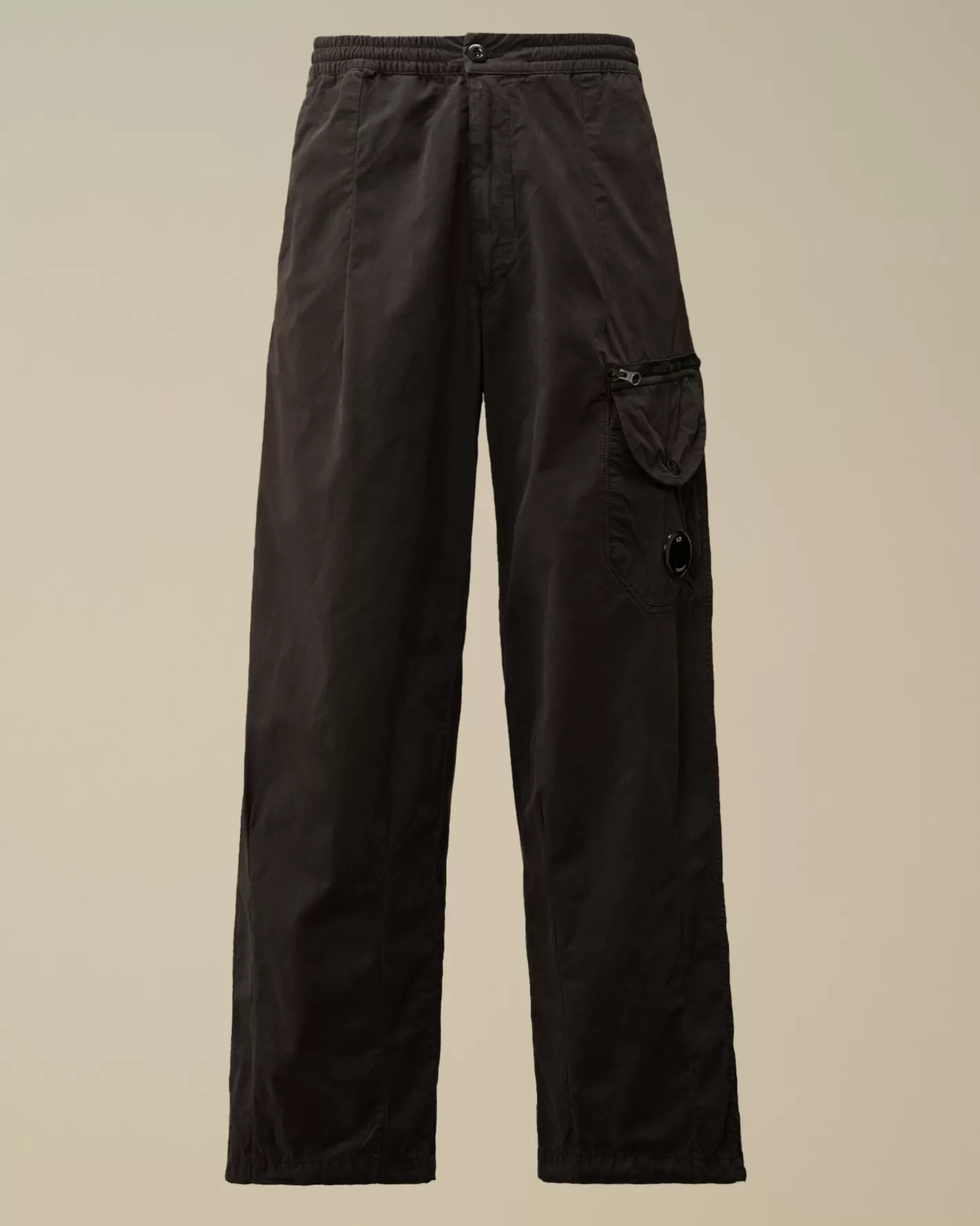 C.P. Company Trousers^Microreps Boxy Lens Cargo Pants Black Sand