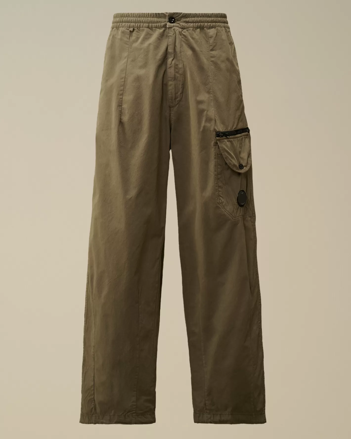 C.P. Company Trousers^Microreps Boxy Lens Cargo Pants Grape Leaf – Green