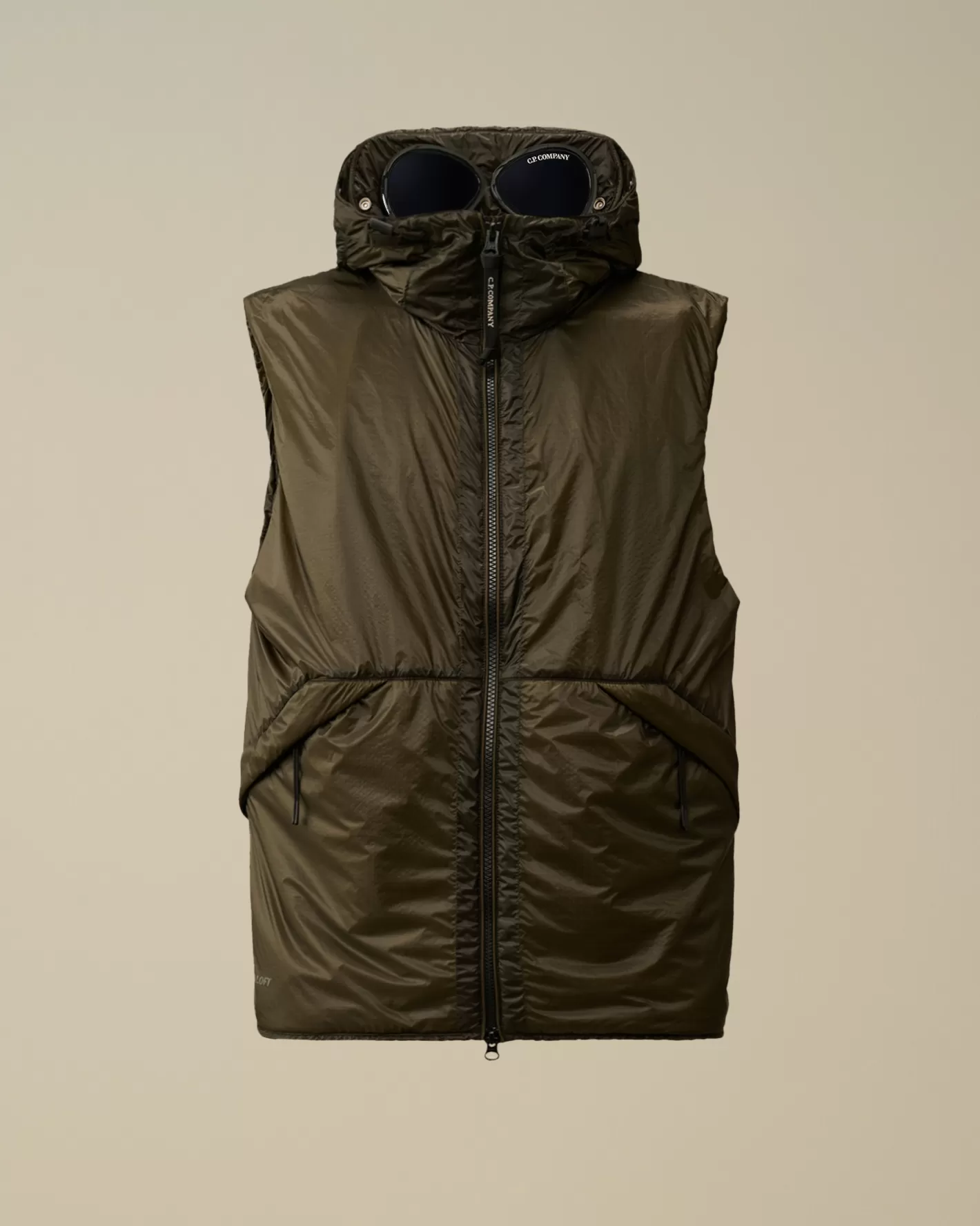 C.P. Company Jacket & Coats^Nada Shell Goggle Vest Grape Leaf – Green