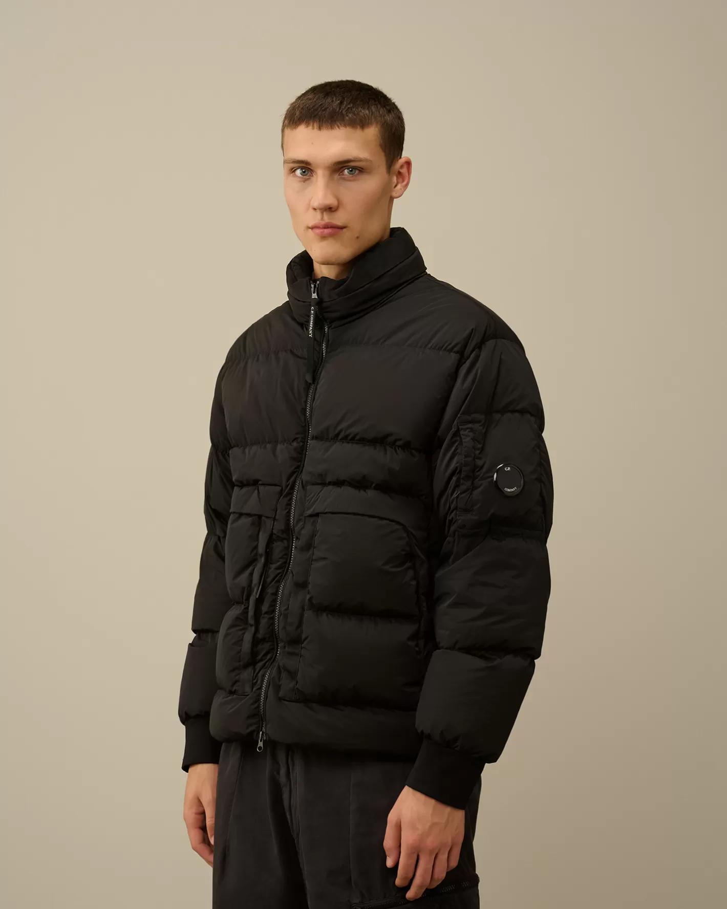 C.P. Company Jacket & Coats^Nycra-R Short Down Jacket Black