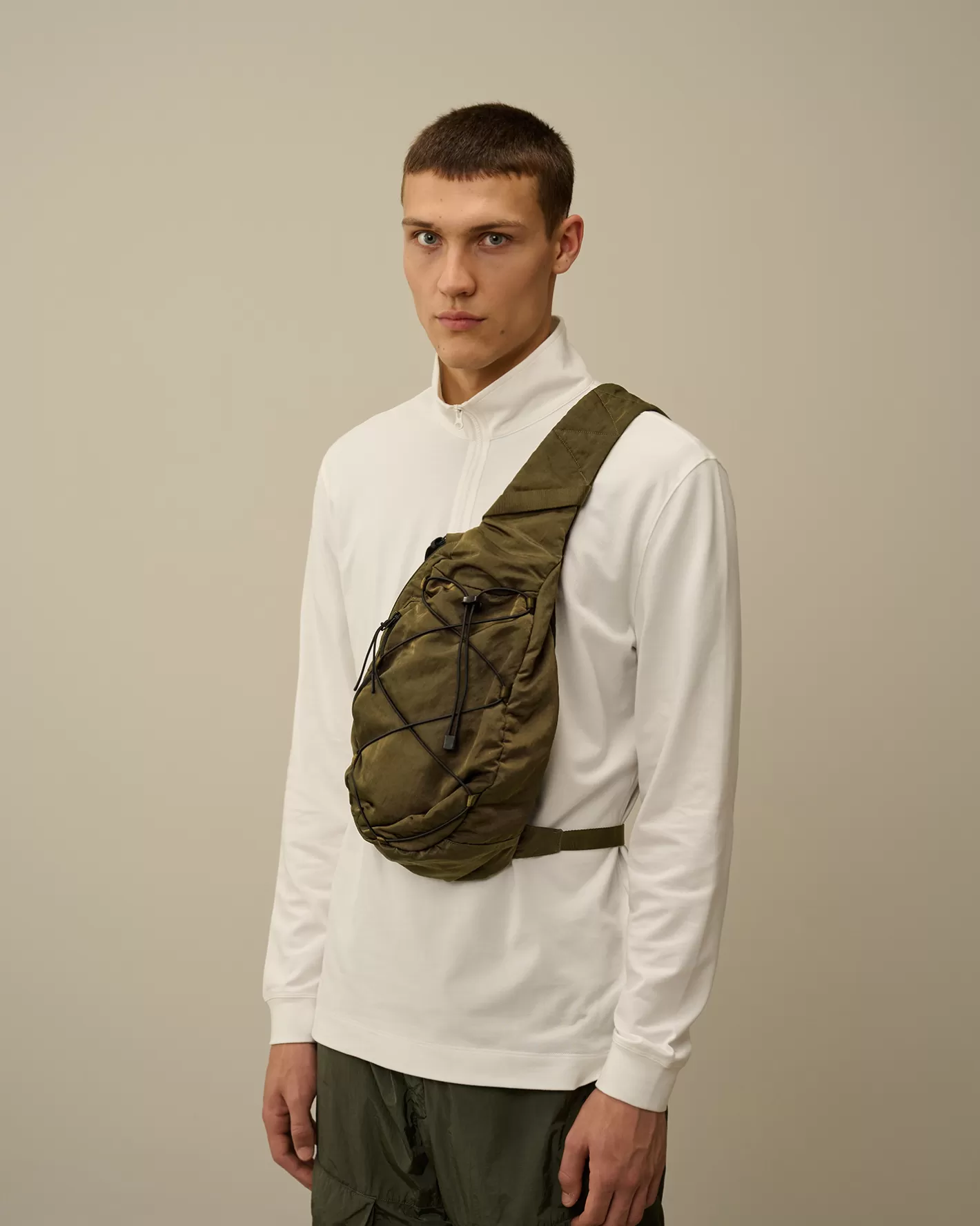 C.P. Company Backpacks & Waistbag^Nylon B Crossbody Rucksack Ivy Green