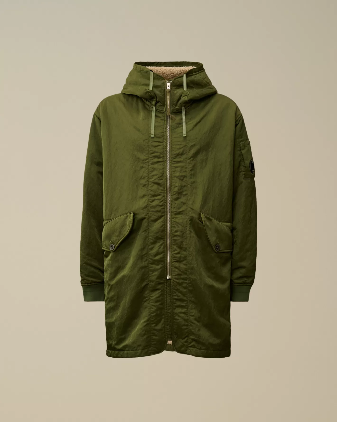 C.P. Company Jacket & Coats^Nylon B Lined Hooded Parka Cypress – Green