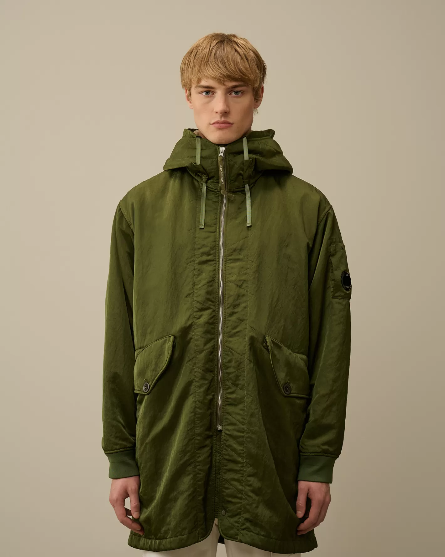 C.P. Company Jacket & Coats^Nylon B Lined Hooded Parka Cypress – Green