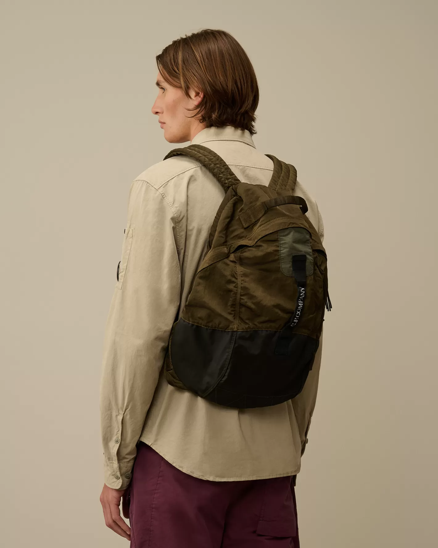 C.P. Company Backpacks & Waistbag^Nylon B Rounded Backpack Ivy Green