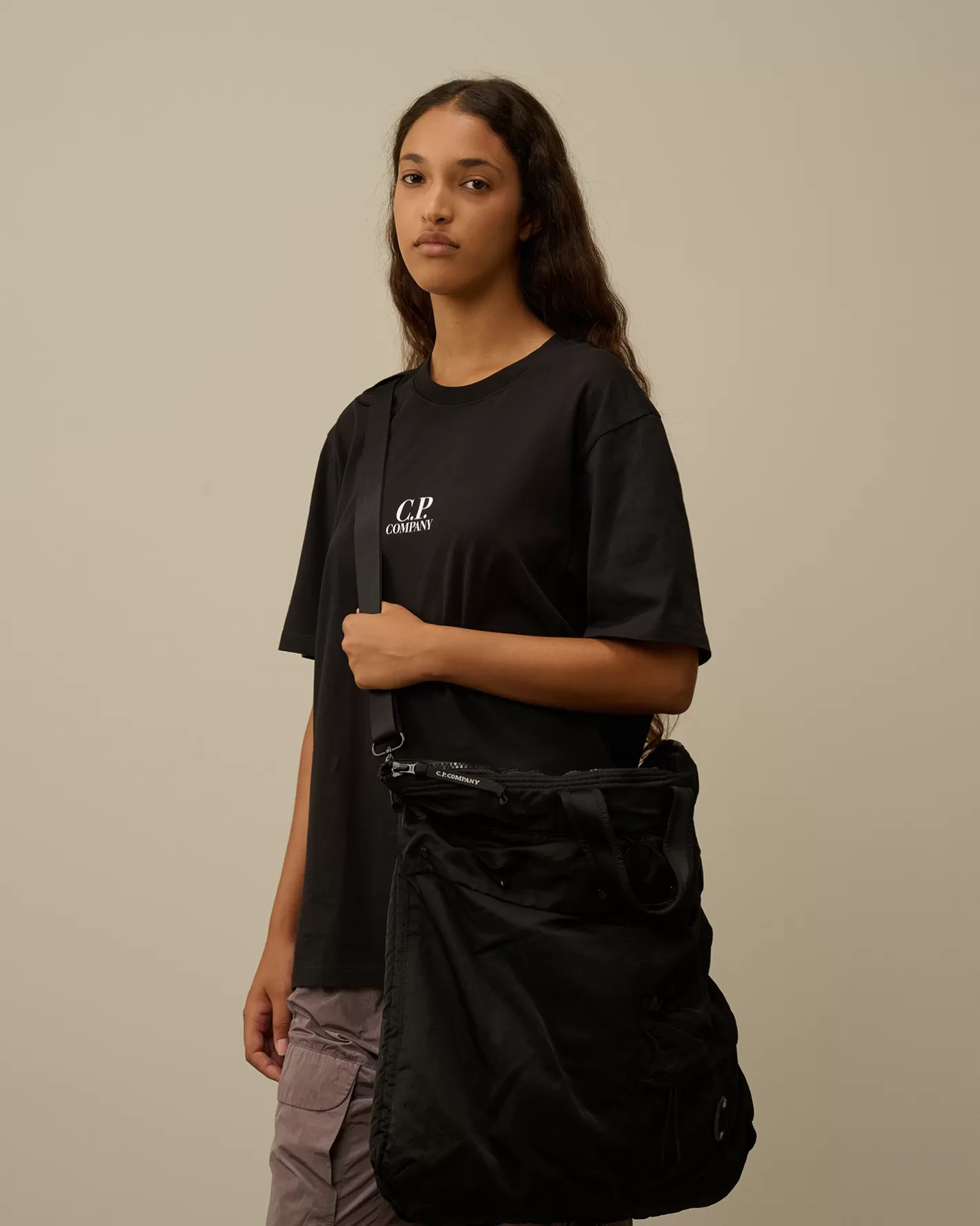 C.P. Company Backpacks & Waistbag^Nylon B Tote Bag Black