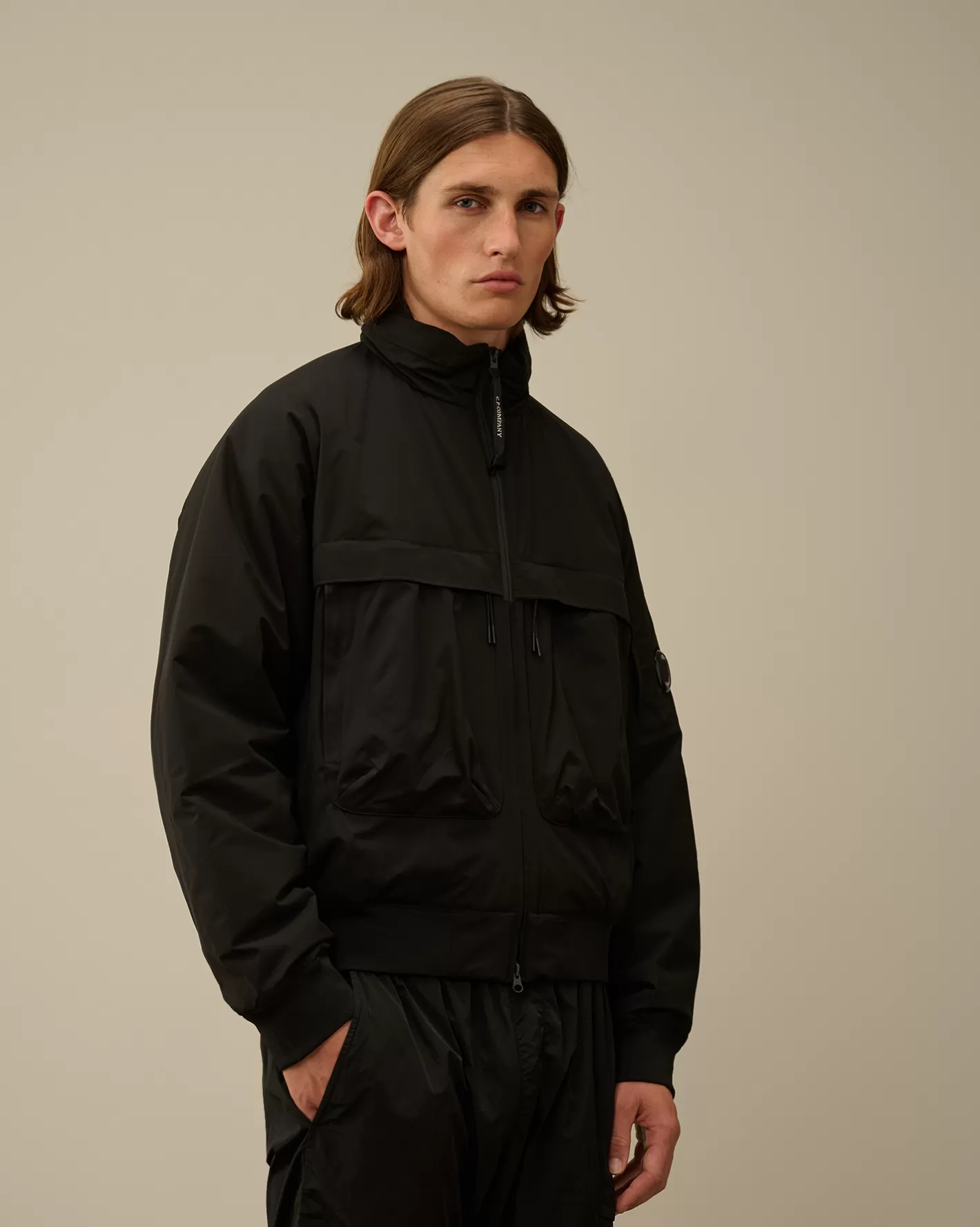 C.P. Company Jacket & Coats^Pro-Tek Bomber Padded Jacket Black